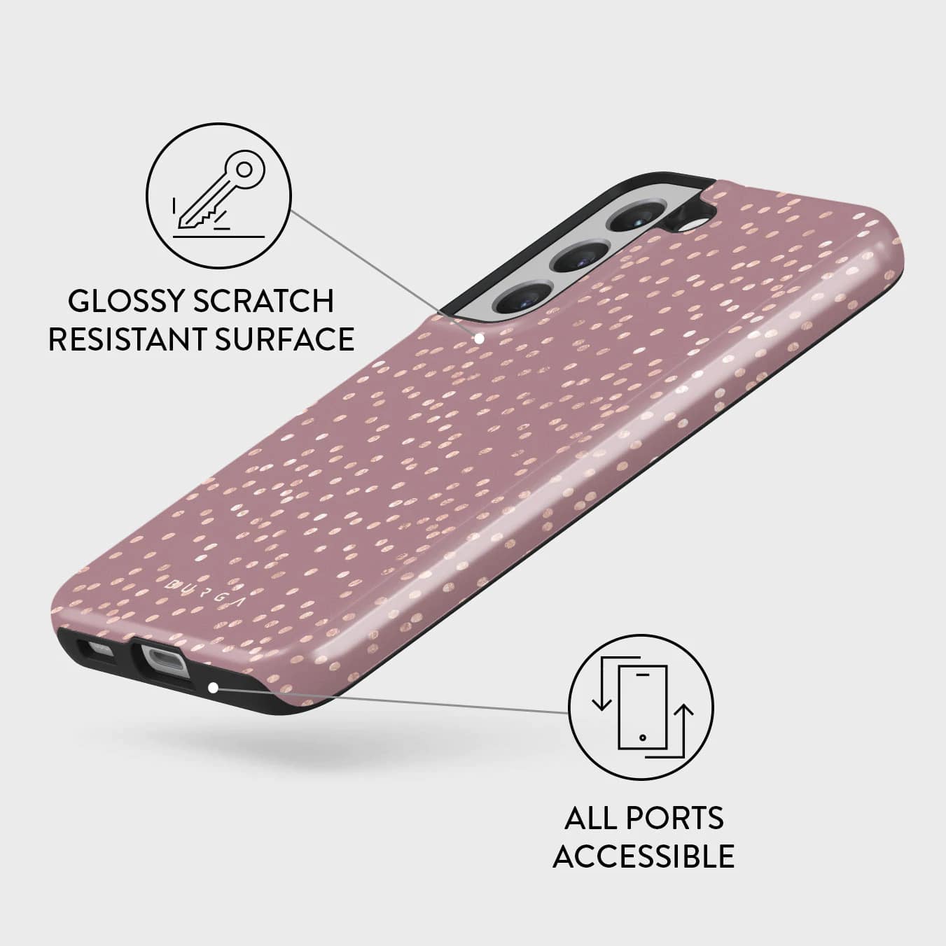 Burga Samsung Galaxy S22 Plus Fashion Tough Σκληρή Θήκη - Hot Cocoa