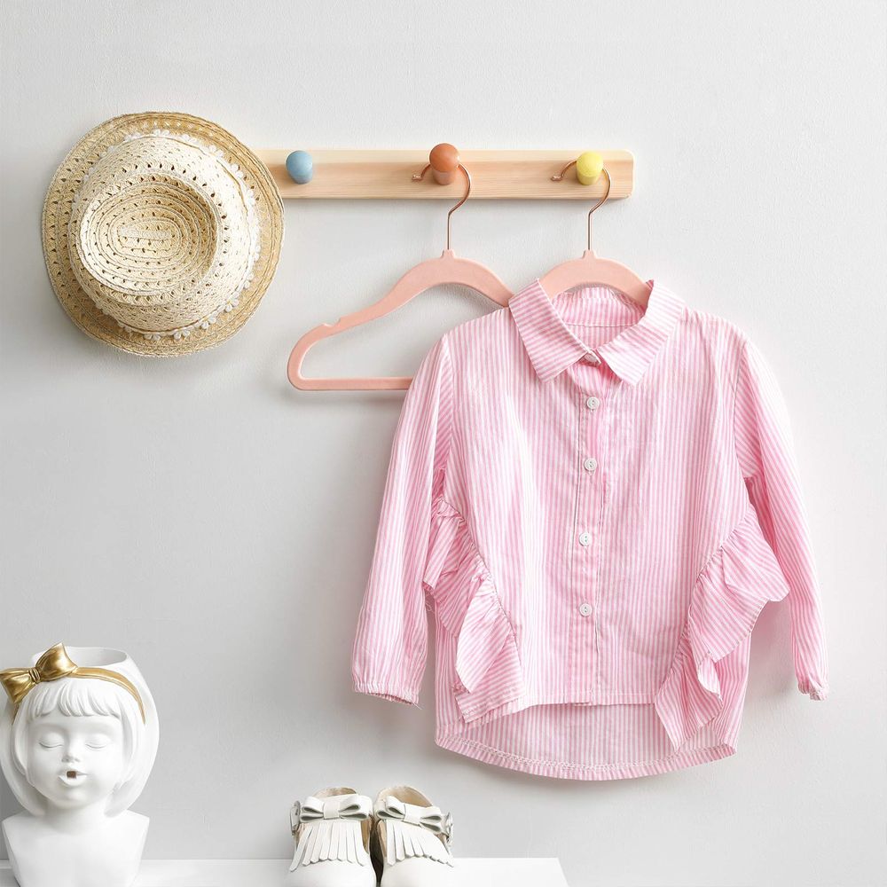 Songmics Σετ με 50 Βελούδινες Παιδικές Κρεμάστρες Ρούχων - Light Pink / Rose Gold - CRF027P01