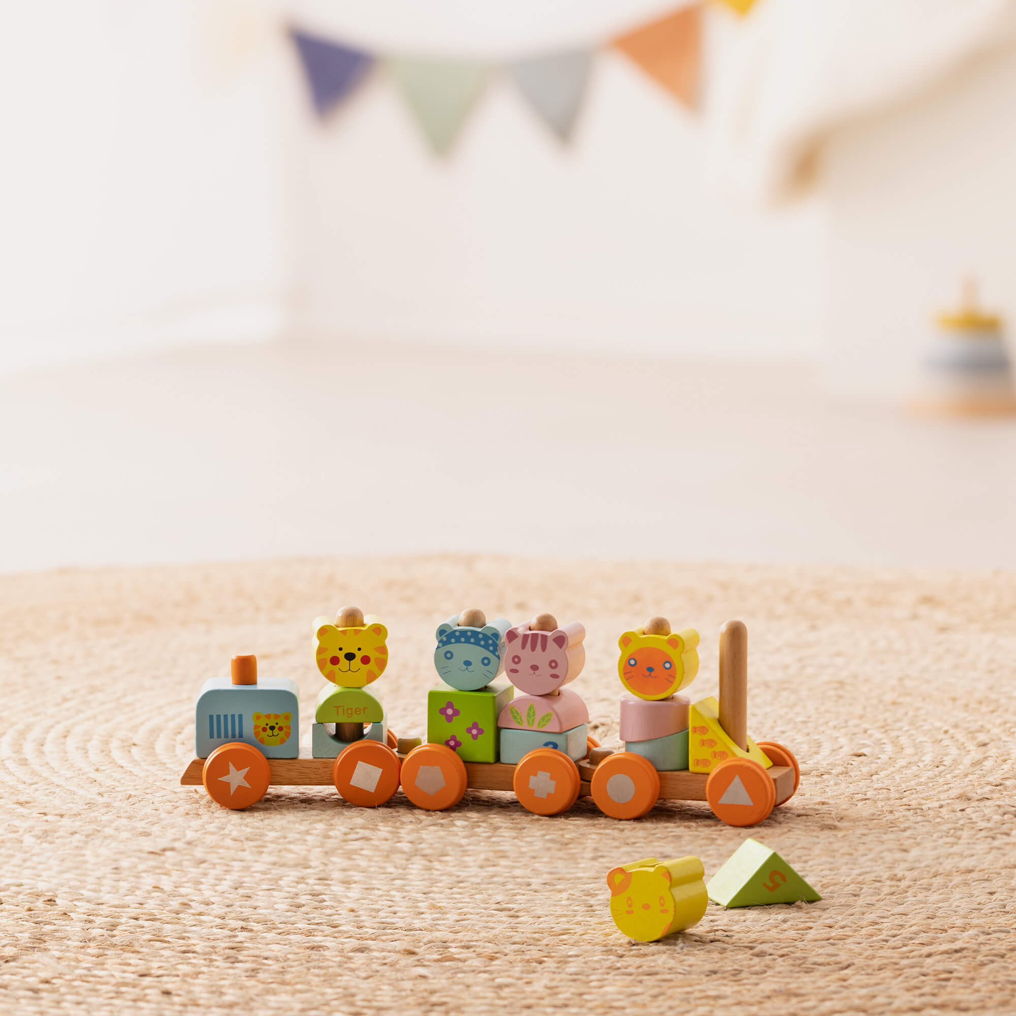 Navaris Ξύλινο Τρενάκι - Multicolor - 56165.01