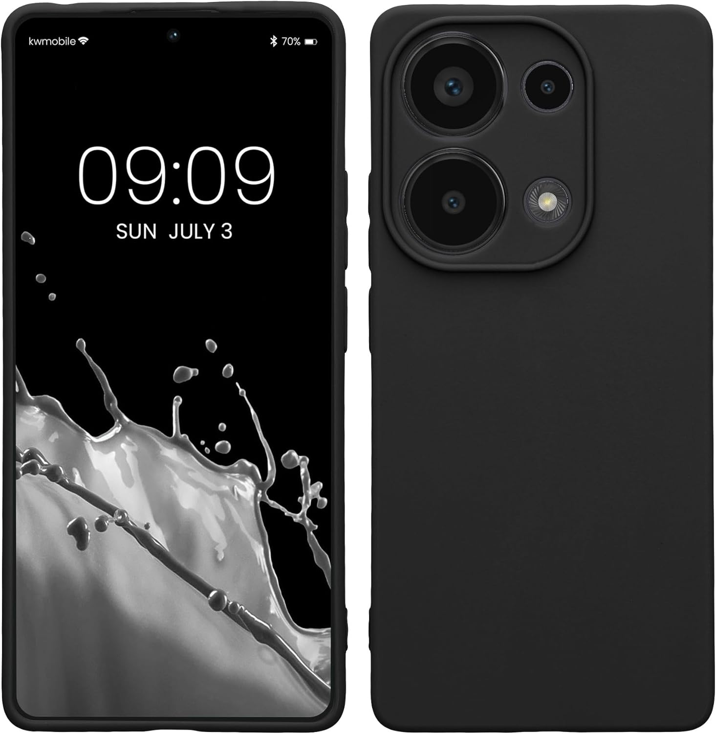 KW Xiaomi Redmi Note 13 Pro 4G Θήκη Σιλικόνης TPU - Matte Black