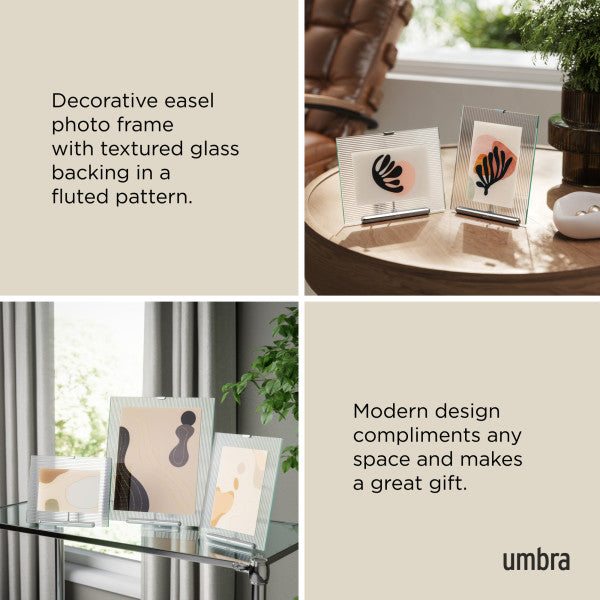 Umbra Flute Κορνίζα για Φωτογραφίες - 10 x 15 cm - Chrome