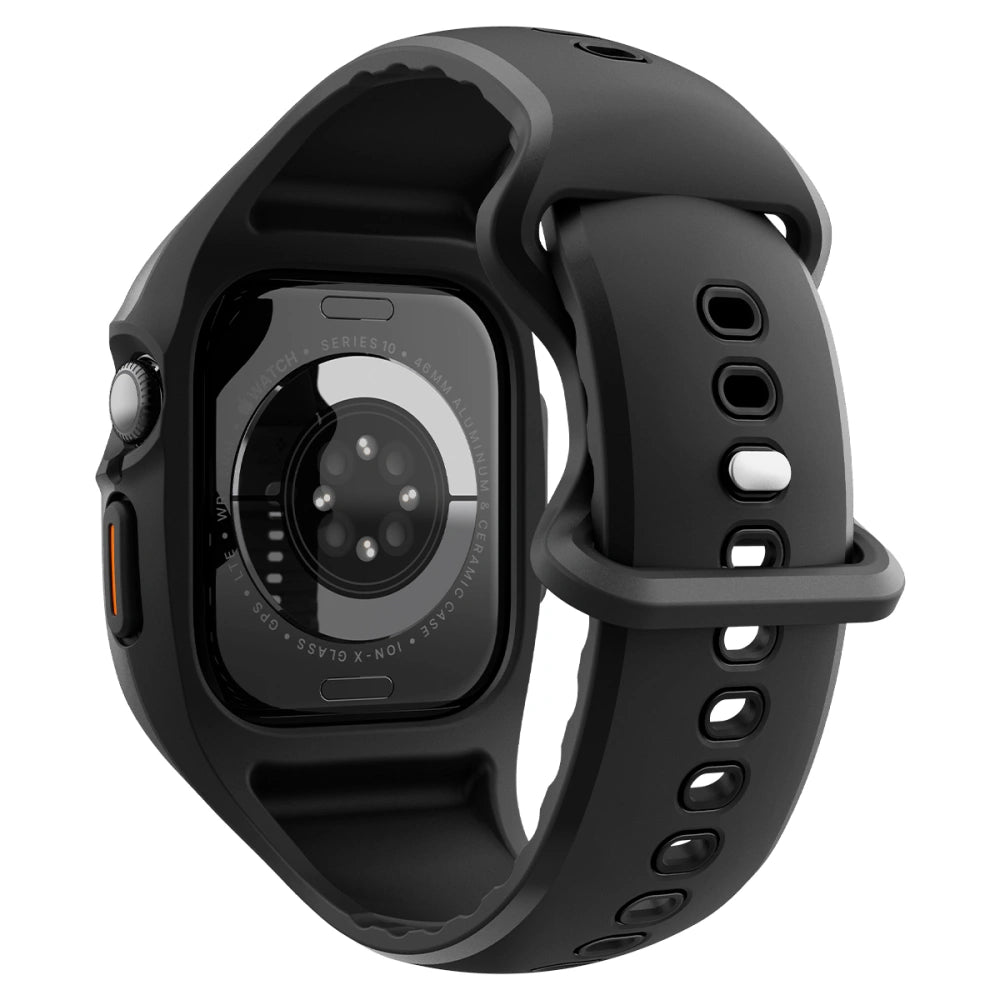 Spigen Λουράκι Apple Watch 10/11 - 46mm με Θήκη Προστασίας - Liquid Air Pro - Matte Black