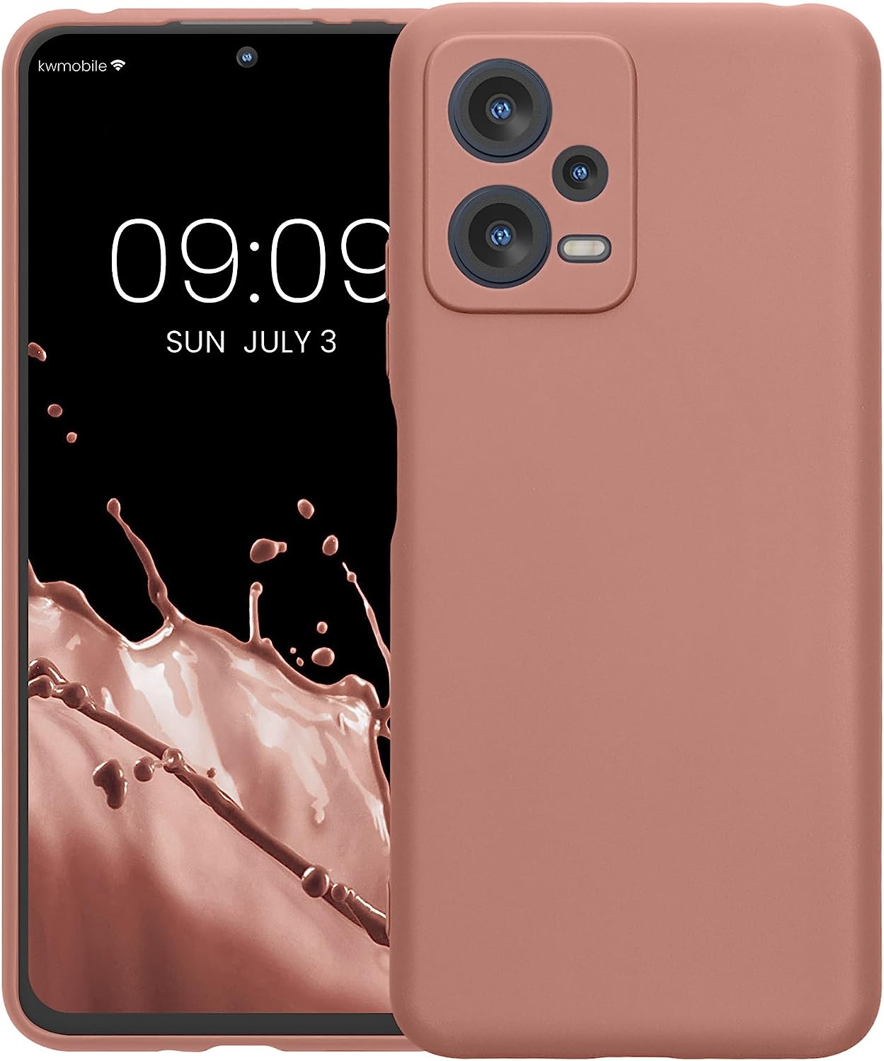 KW Xiaomi Redmi Note 12 5G / Poco X5 5G Θήκη Σιλικόνης TPU - Winter Rose - 60887.193