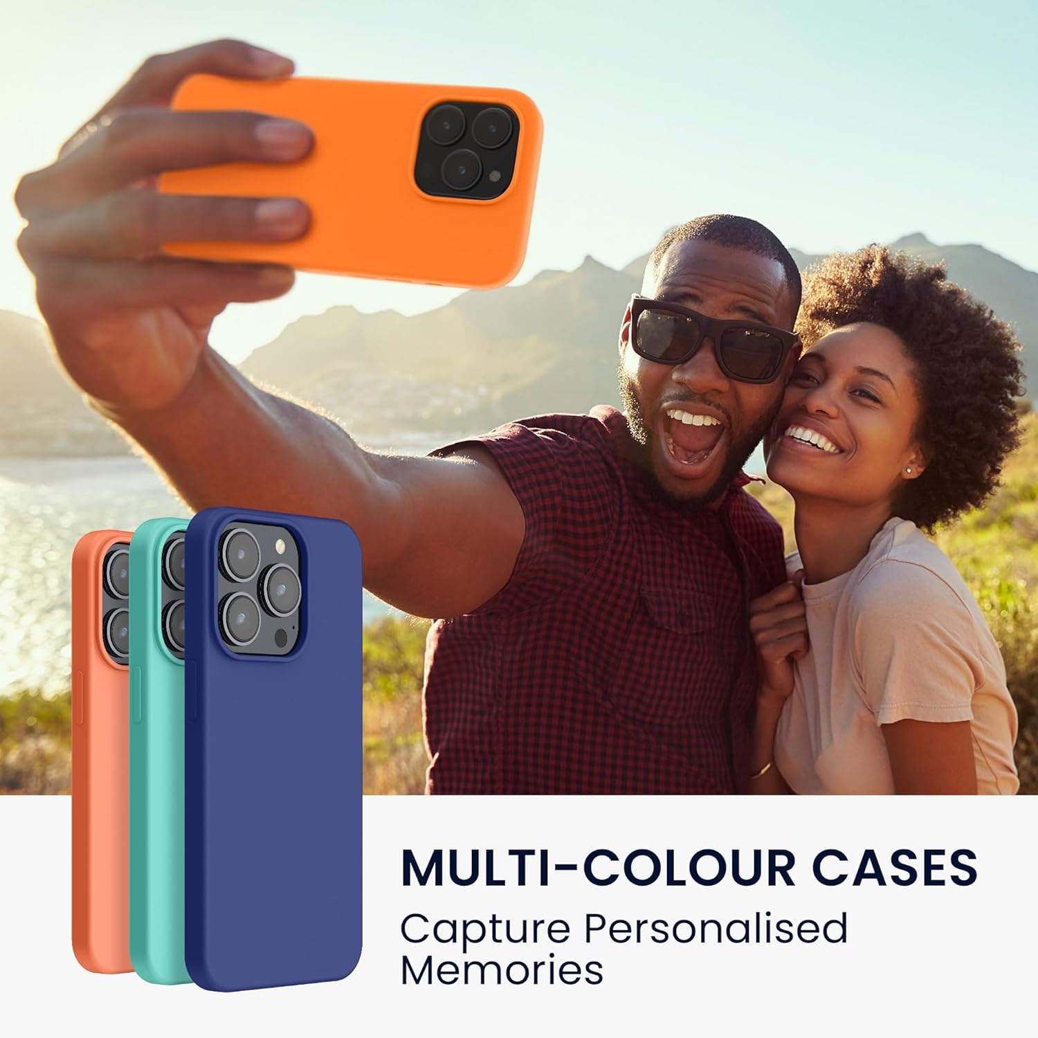 KW iPhone 15 Pro Θήκη Σιλικόνης Rubberized TPU - Fruity Orange