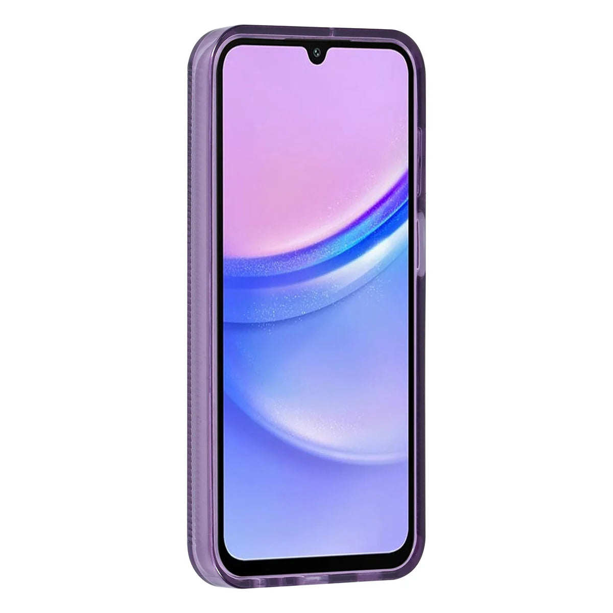 Tuniq Samsung Galaxy A15 4G / A15 5G - Σκληρή Θήκη με Πλαίσιο Σιλικόνης - Μοβ / Διάφανο