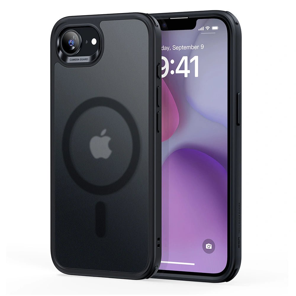 ESR iPhone 16e Classic Hybrid Halolock Σκληρή Θήκη με Πλαίσιο Σιλικόνης και MagSafe - Frosted Black