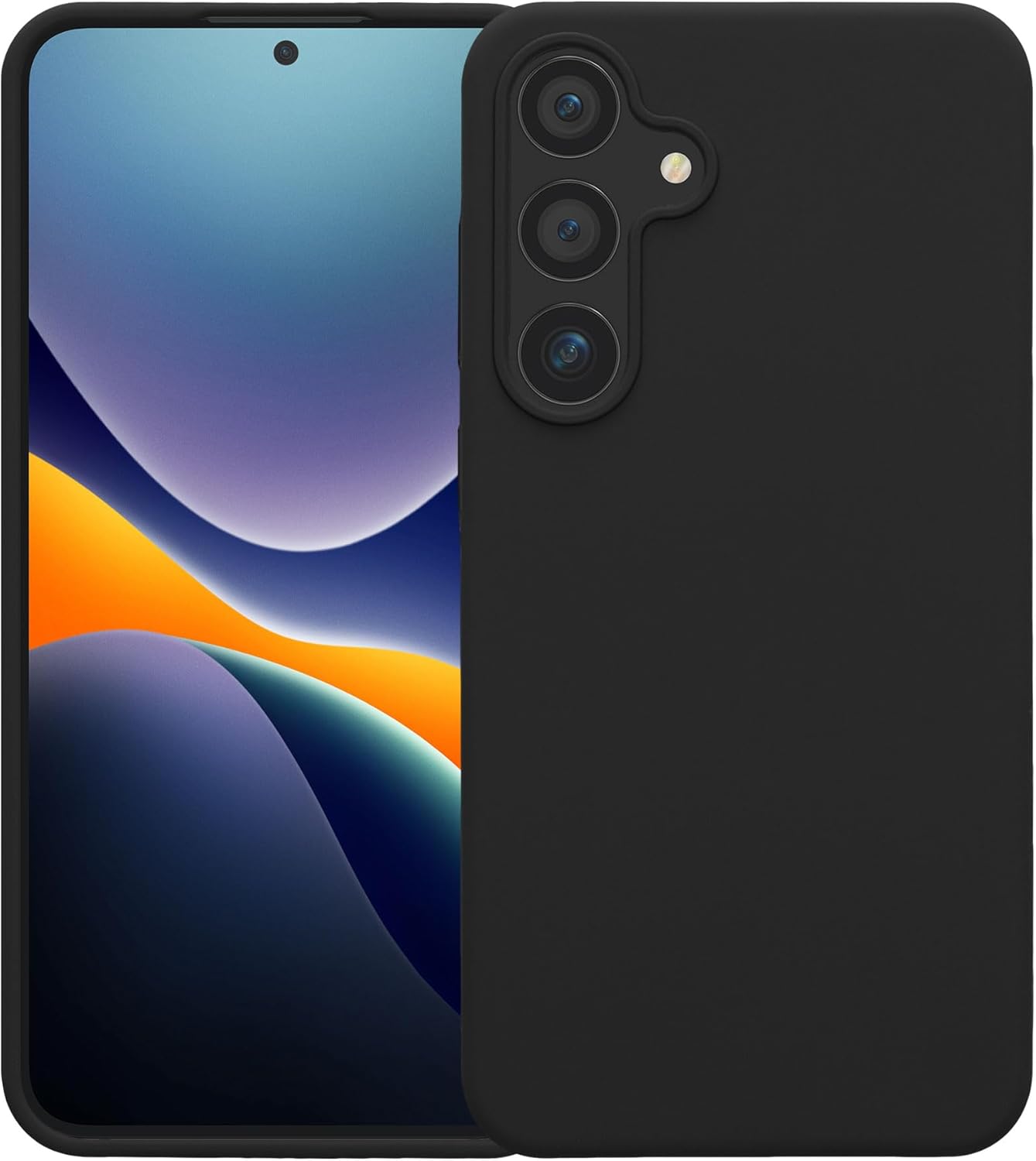 KW Samsung Galaxy S24+ Θήκη Σιλικόνης Rubberized TPU - Black