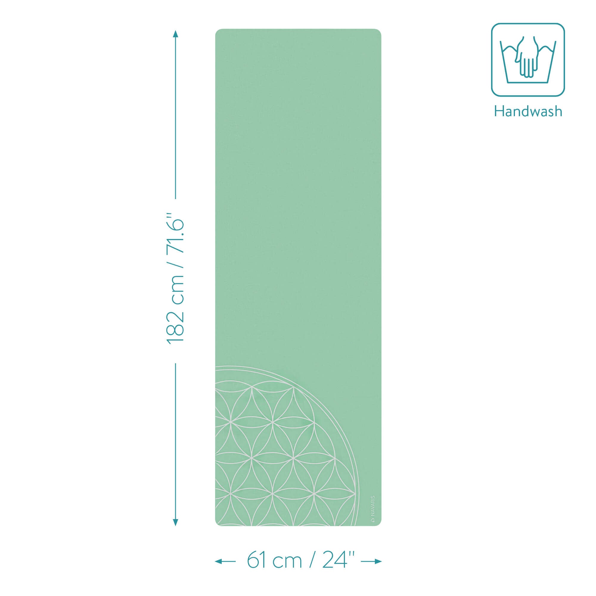 Navaris Αναδιπλούμενο Στρώμα Γυμναστικής με Τσάντα Μεταφοράς - 1.5mm Πάχος - Green - 52702.37.01