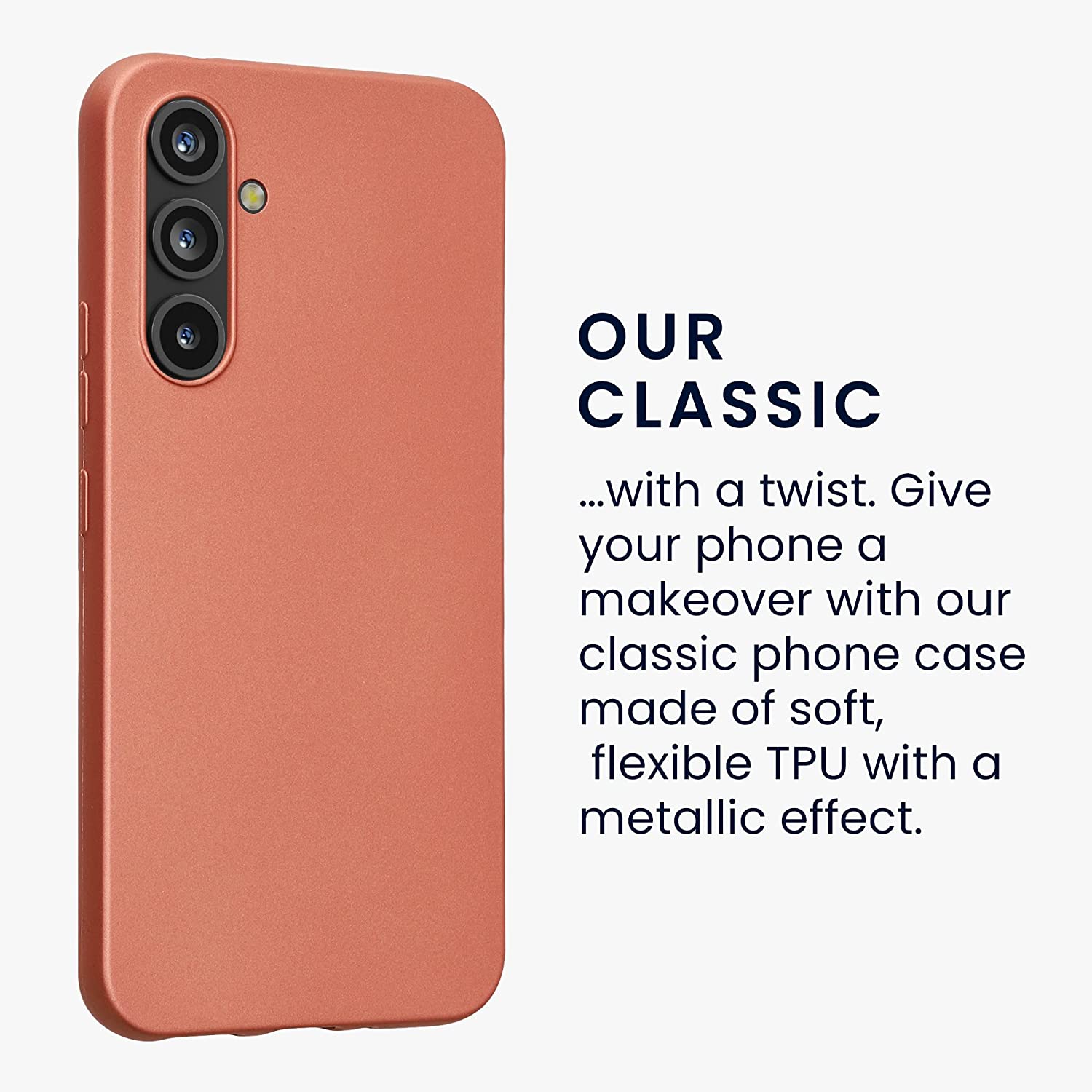 KW Samsung Galaxy A54 5G Θήκη Σιλικόνης TPU - Metallic Bronze - 60797.211