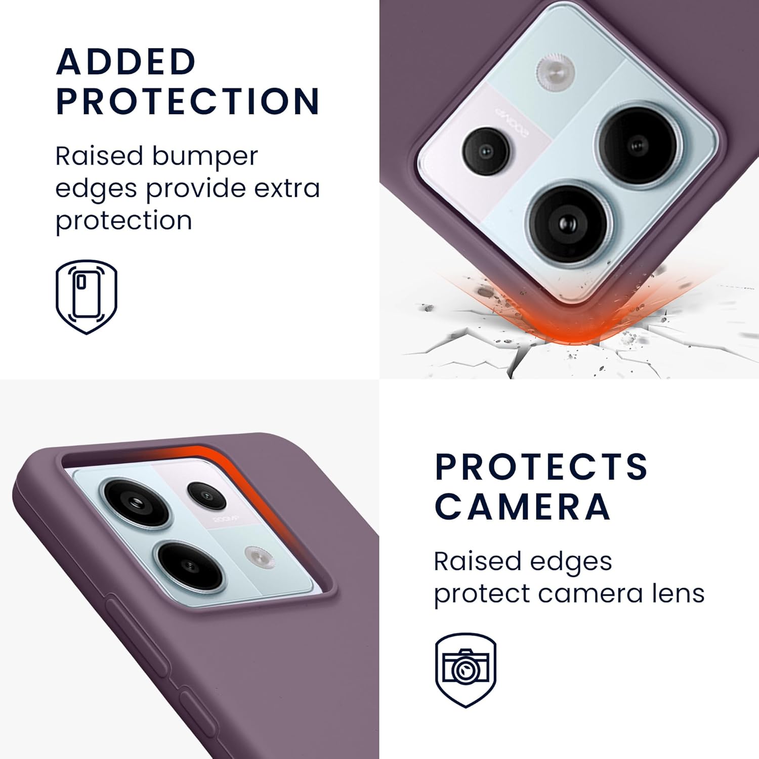 KW Xiaomi Redmi Note 13 Pro 5G / Poco X6 5G Θήκη Σιλικόνης Rubberized TPU - Light Iris