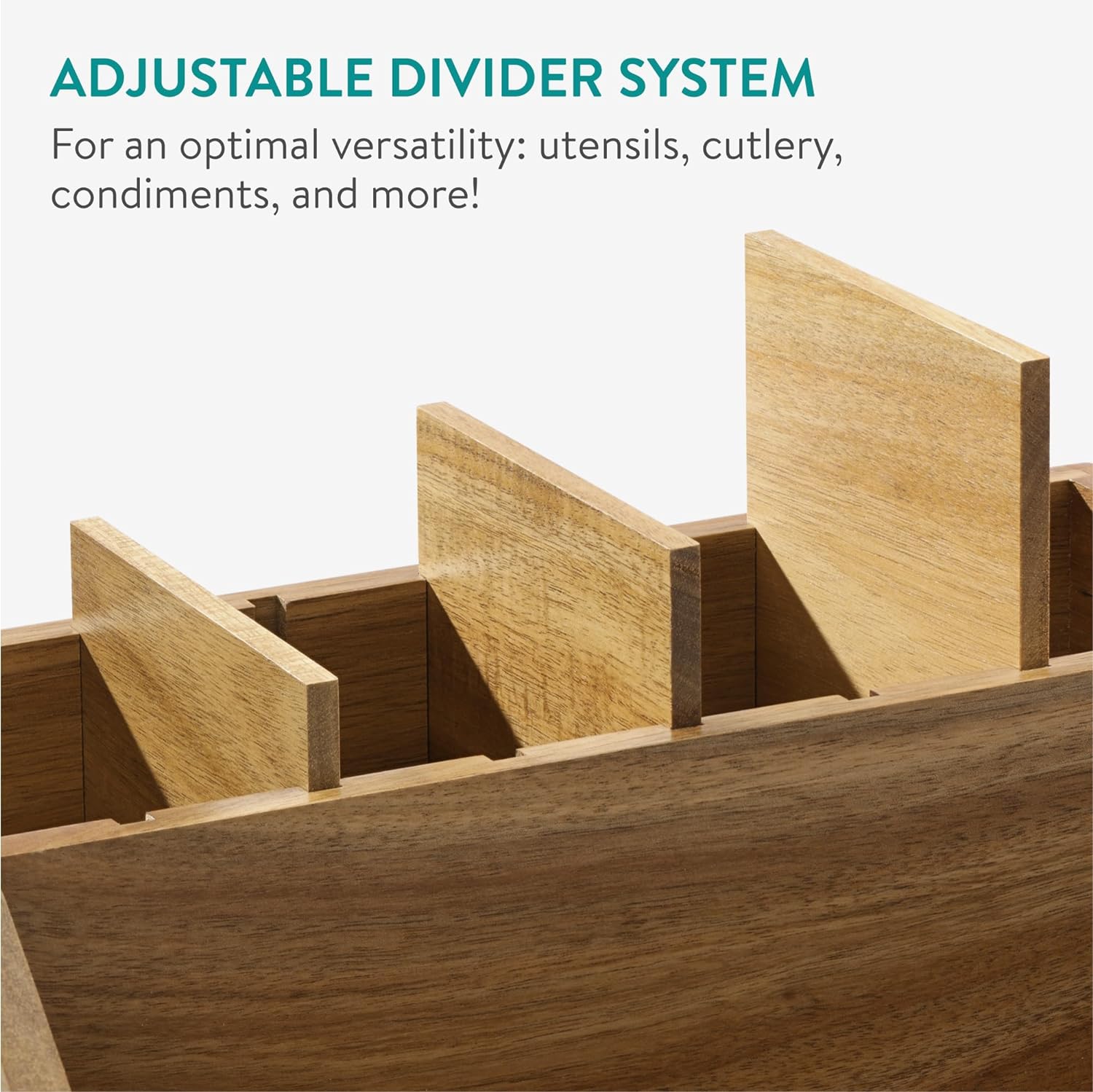 Navaris Ξύλινη Θήκη για Μαγειρικά Εργαλεία - Acacia Wood - Dark Brown - 61943.01