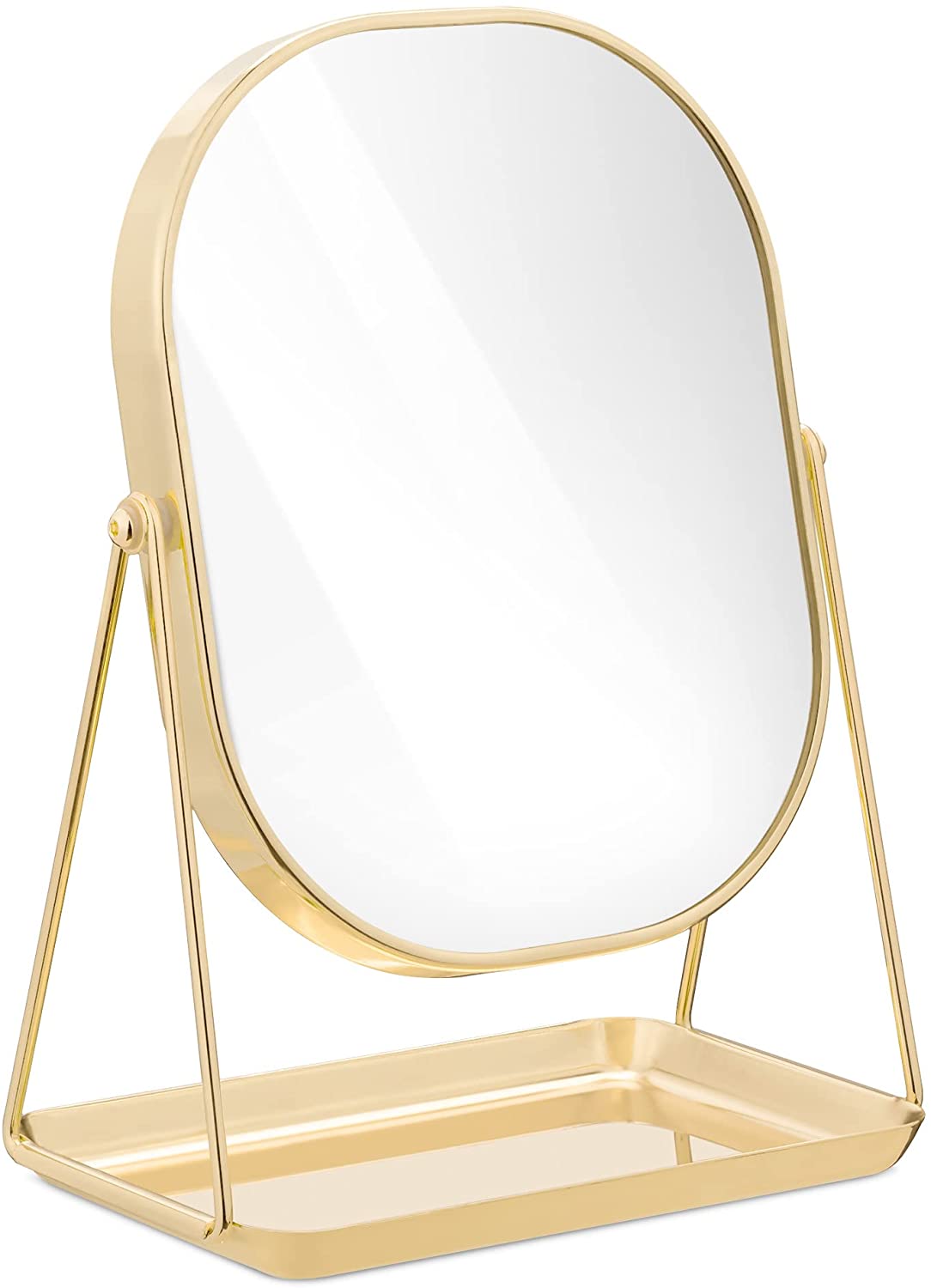 Navaris Free Standing Makeup Mirror - Καθρέπτης Μακιγιάζ - Rose Gold - 49361.31