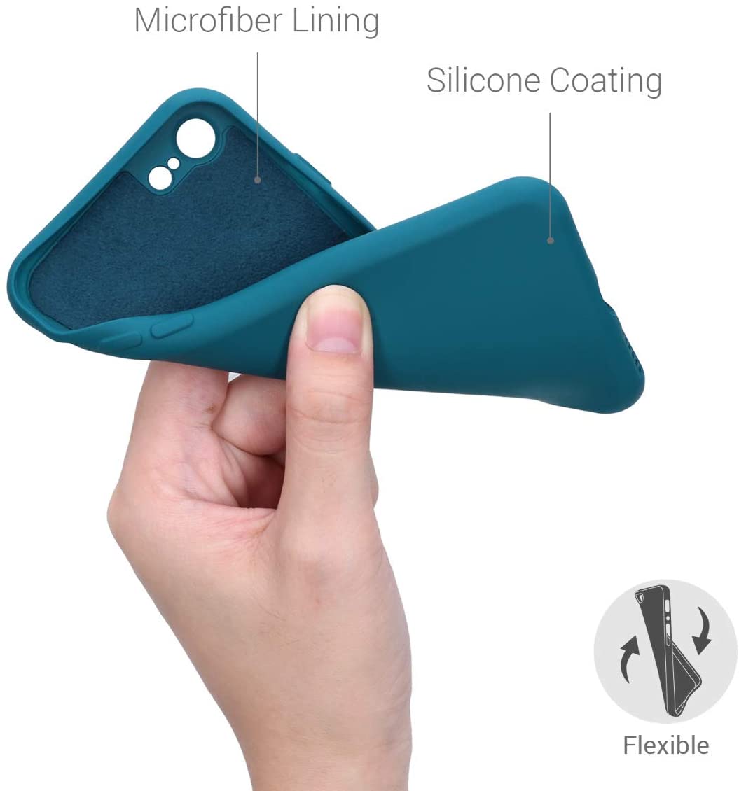 KW iPhone SE 2022 / SE 2020 / 7 / 8 Θήκη Σιλικόνης Rubberized TPU - Petrol Matte - 49979.57