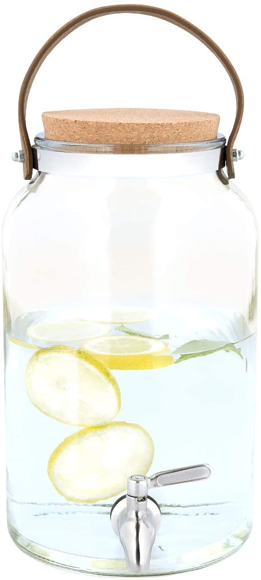 Navaris Drinks Dispenser Γυάλινος Διανεμητής Ποτού - 5.6L - Διάφανο - 51377.01