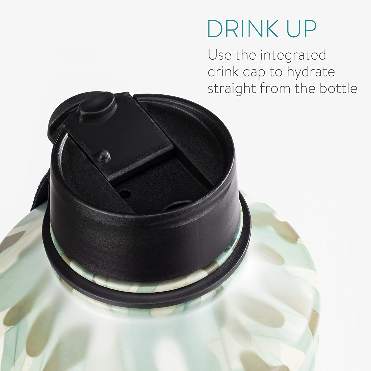 Navaris Μπουκάλι Νερού από Ανοξείδωτο Ατσάλι - BPA Free - 2.2 L - Camouflage - 56010.01