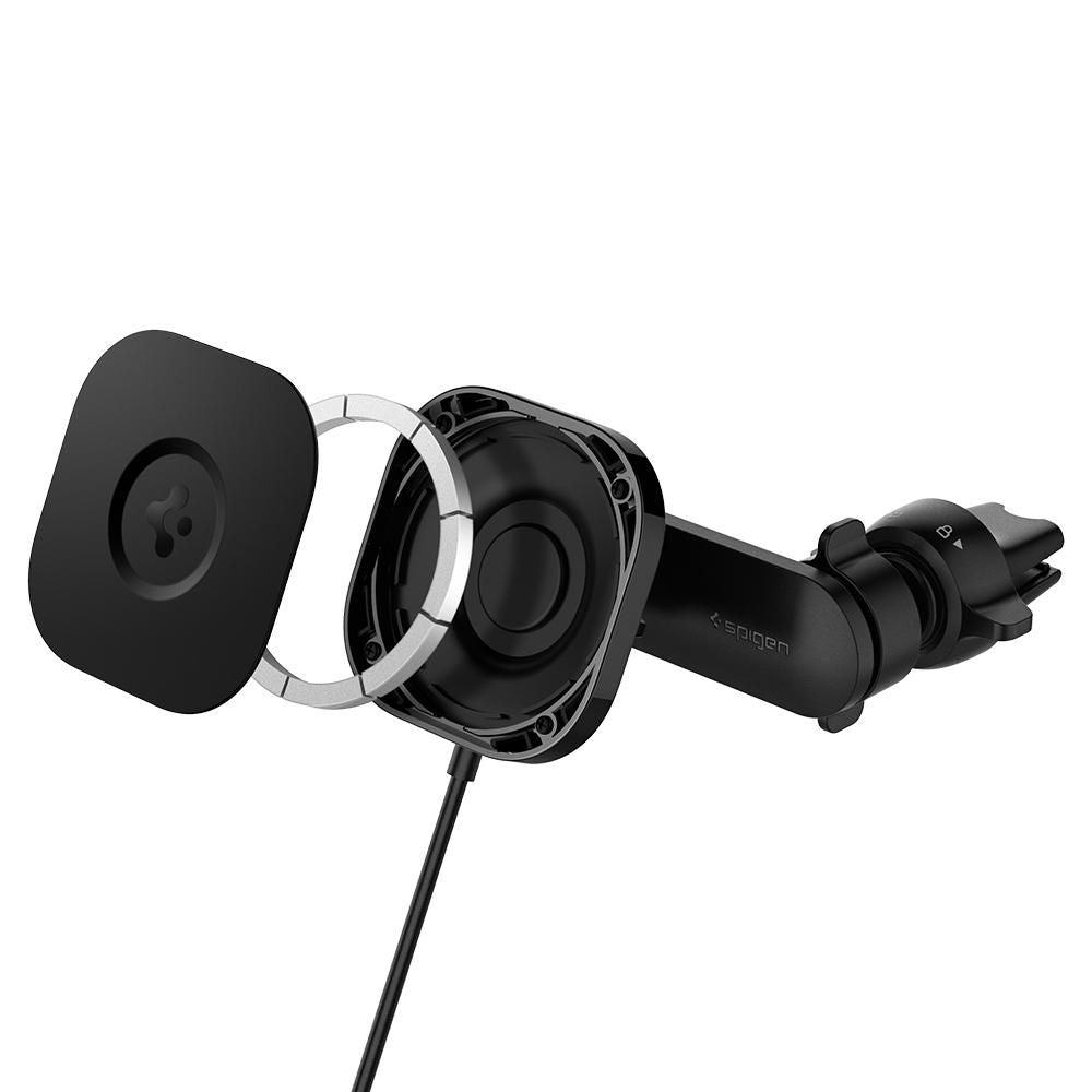 Spigen ITS12W OneTap Μαγνητική Βάση Αυτοκινήτου Αεραγωγού με Ασύρματη Φόρτιση MagSafe - Black