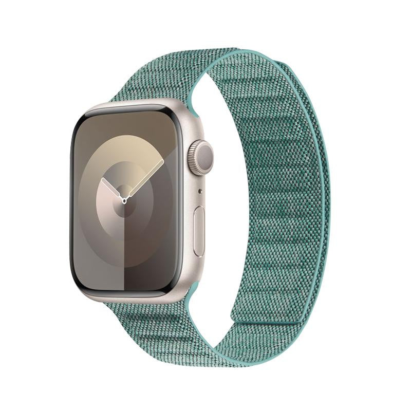 Crong Λουράκι Apple Watch 4/5/6/7/8/9/10/11 - SE (1/2/3) - ULTRA (1/2/3) - 44/45/46/49mm από Νάιλον - Melange - Turquoise Melange