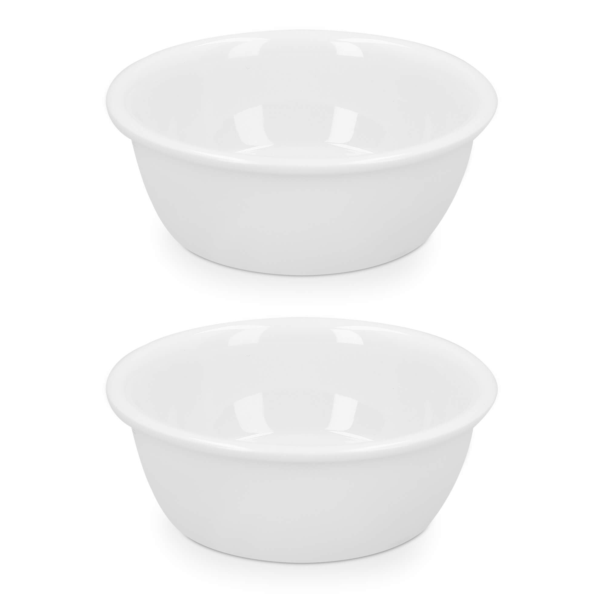 Navaris Cat Bowls - Σετ με 2 Ανταλλακτικά Μπολ Φαγητού και Νερού - 330 ml - White - 55229.01