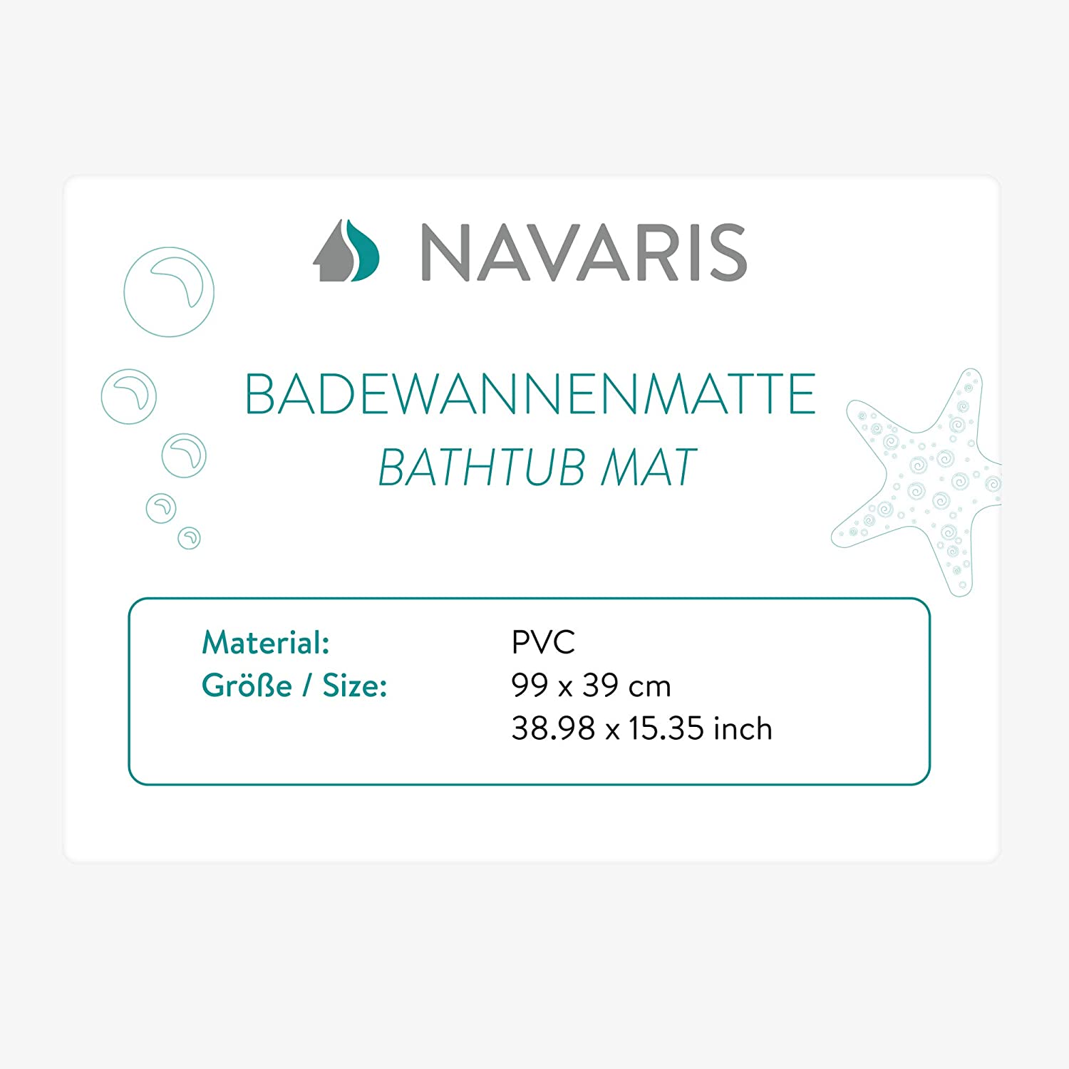 Navaris Αντιολισθητικό Χαλάκι Μπάνιου - White - 48965.03