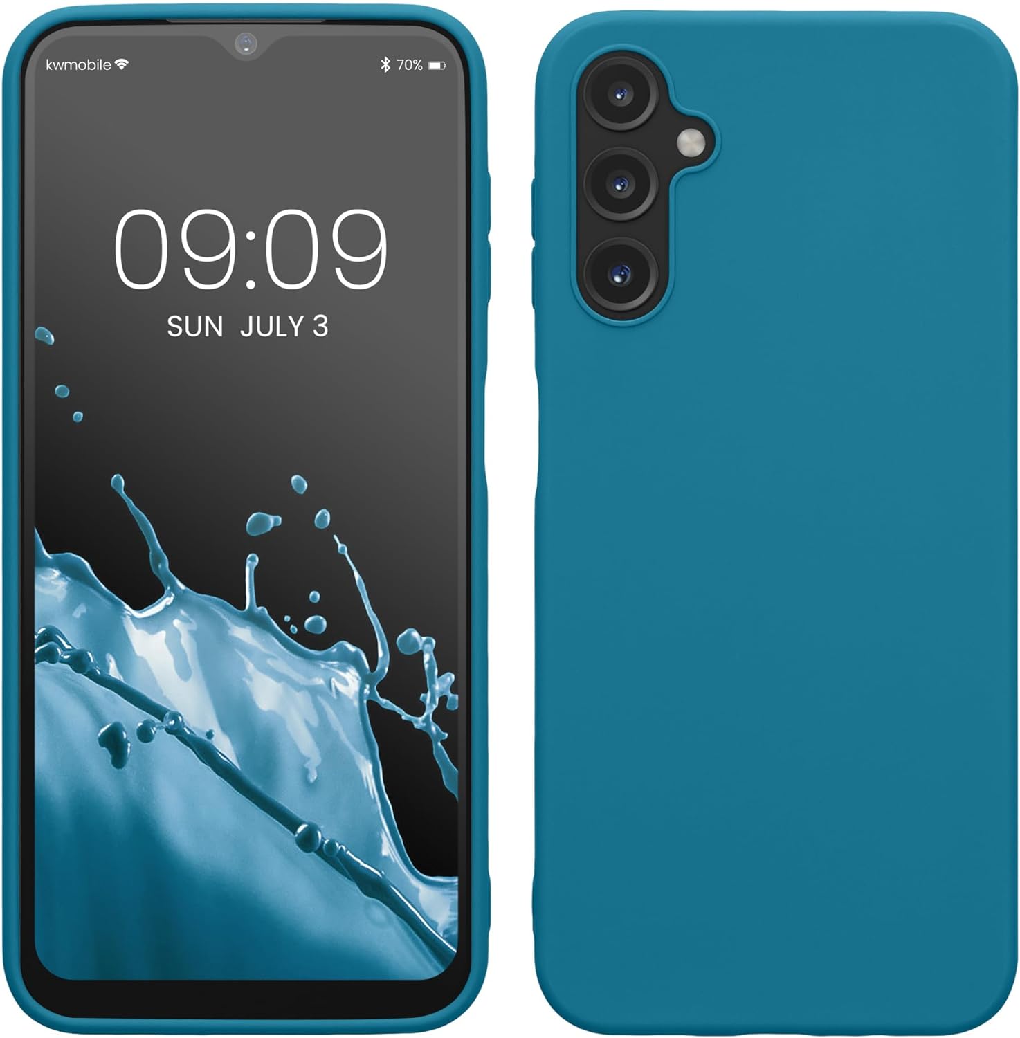 KW Samsung Galaxy A14 5G Θήκη Σιλικόνης TPU - Caribbean Blue