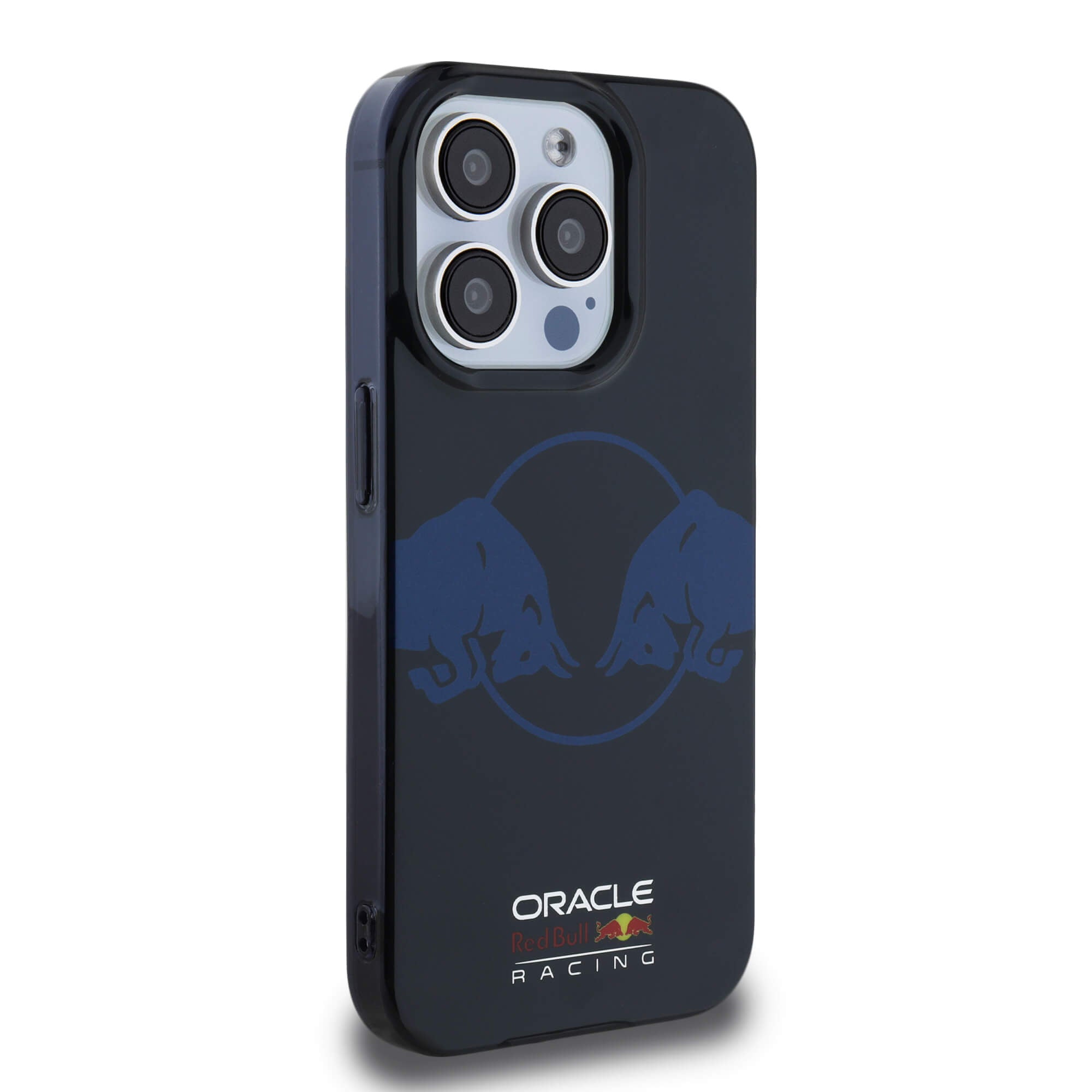 Red Bull iPhone 15 Pro - IML Two Bulls - MagSafe Σκληρή Θήκη με Πλαίσιο Σιλικόνης - Navy - RBHMP15L24HIDBV