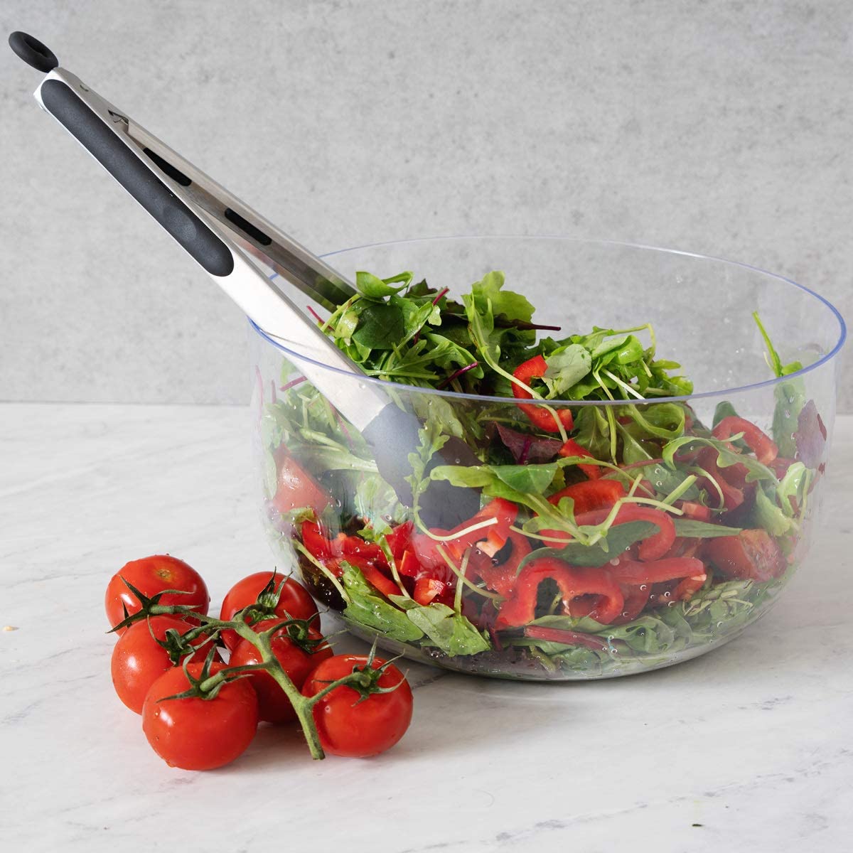 Navaris Σετ Με 2 Λαβίδες Κουζίνας Πολλαπλών Χρήσεων Από Ανοξείδωτο Ατσάλι Και Σιλικόνη - Black - 48716.01