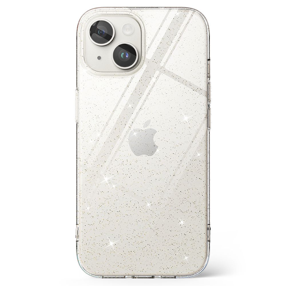 Ringke iPhone 15 Air Ultra Thin TPU Case Λεπτή Θήκη Σιλικόνης - Glitter - Διάφανη