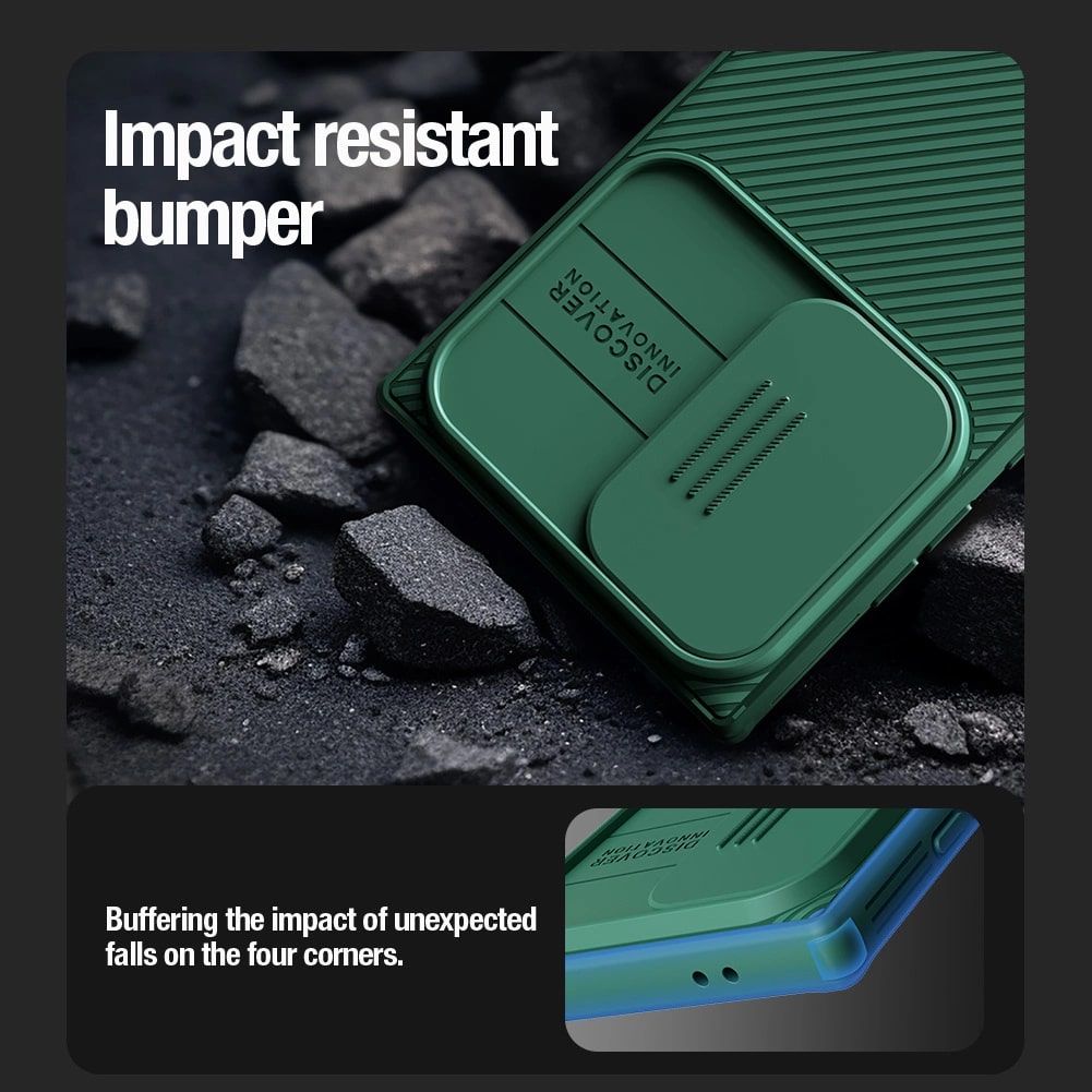 Nillkin Samsung Galaxy S24 Ultra CamShield Pro Σκληρή Θήκη με Κάλυμμα για την Κάμερα - Green