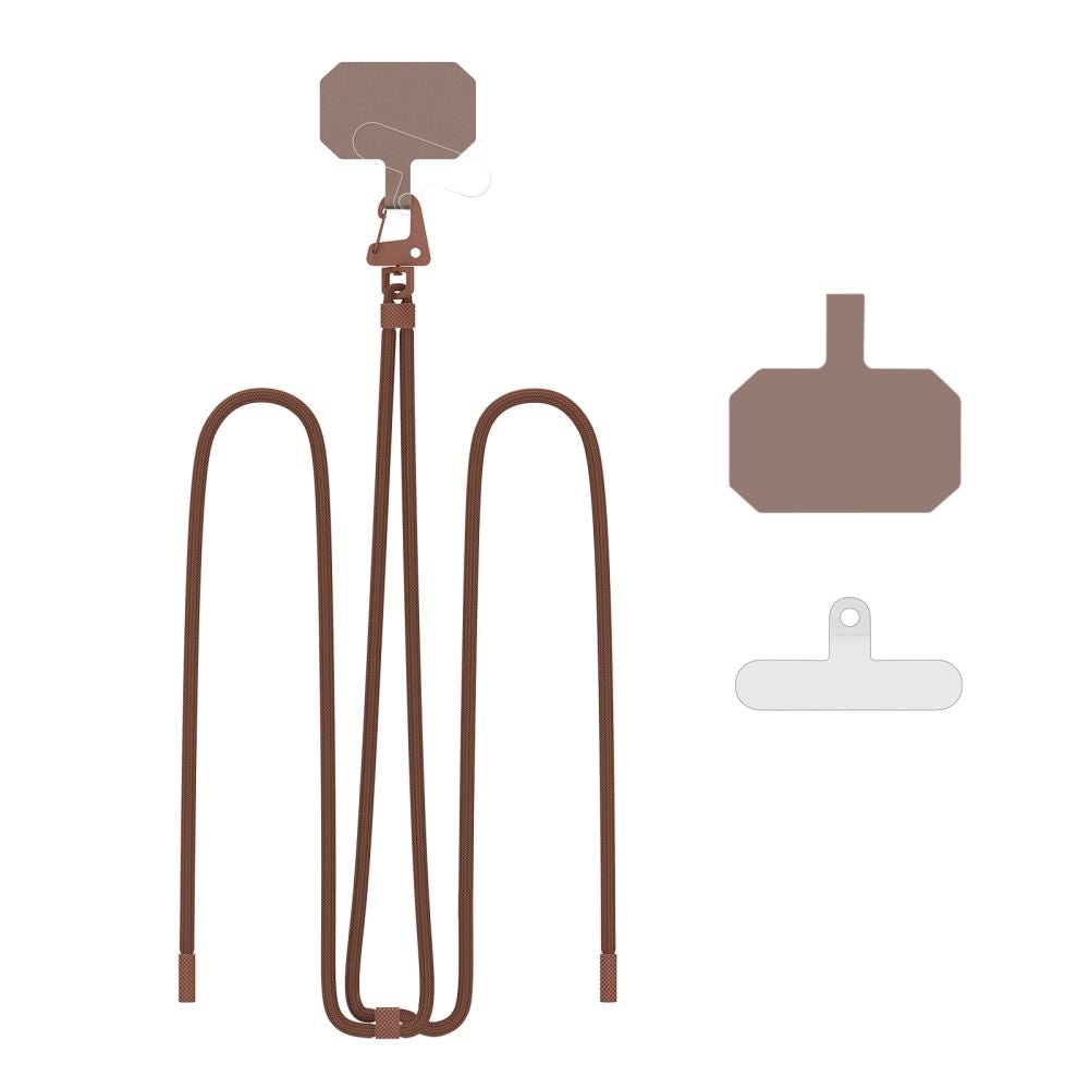 Tech - Protect C5S Rope CrossBody Strap - Universal Λουράκι για Θήκη Κινητού - Chocolate Brown