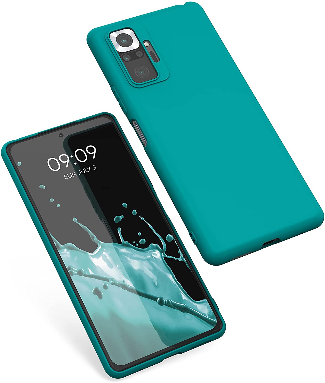 KW Xiaomi Redmi Note 10 Pro Θήκη Σιλικόνης TPU - Petrol Matte - 54551.57