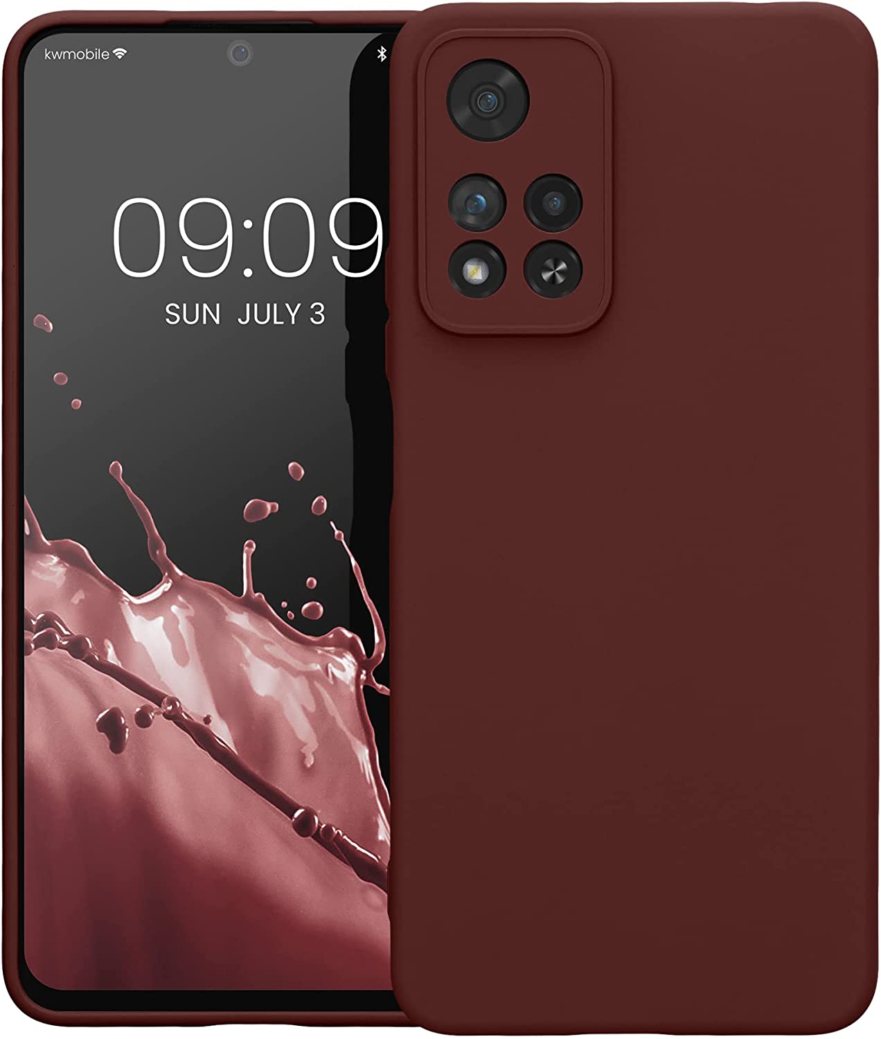 KW Xiaomi Redmi Note 11 Pro+ 5G Θήκη Σιλικόνης Rubberized TPU - Bordeaux Violet - 58097.187