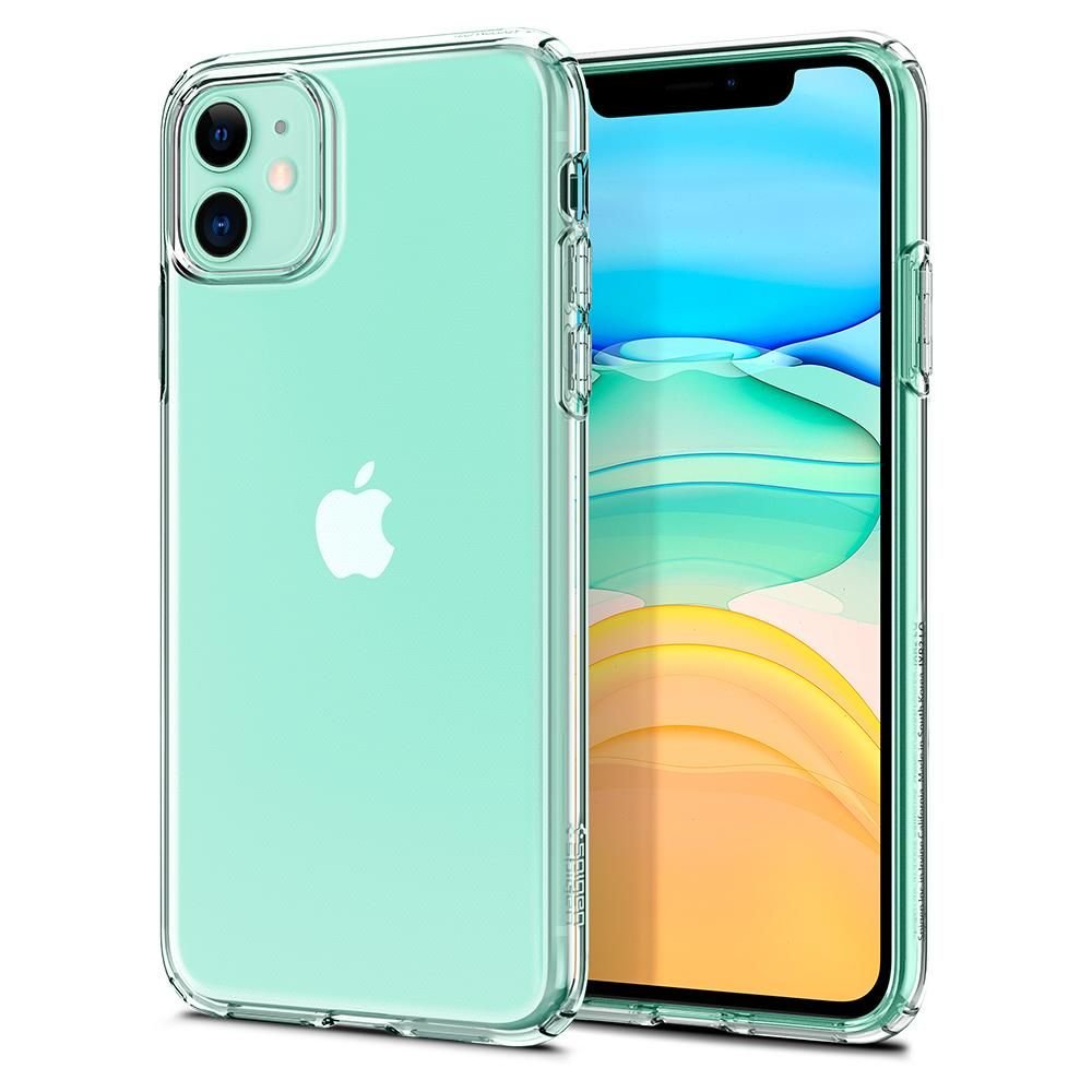 Spigen iPhone 11 Liquid Crystal Θήκη Σιλικόνης - Crystal Clear