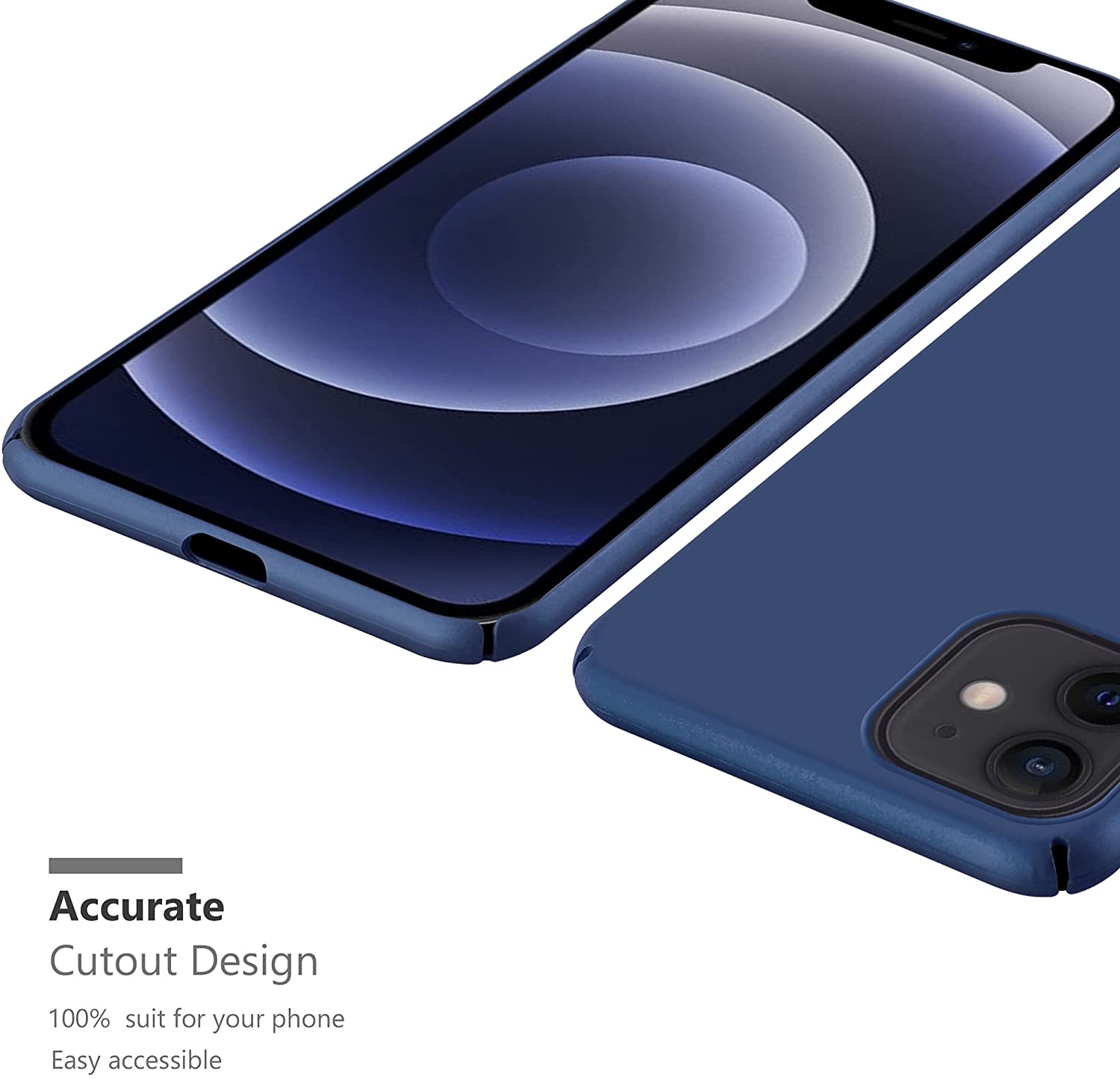 Cadorabo iPhone 12 Pro Max Ματ Σκληρή Θήκη - Metallic Blue