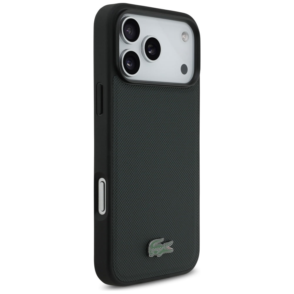 Lacoste iPhone 17 Pro Max - Petit Pique Lacquer Logo MagSafe - Σκληρή Θήκη με Πλαίσιο Σιλικόνης - Green