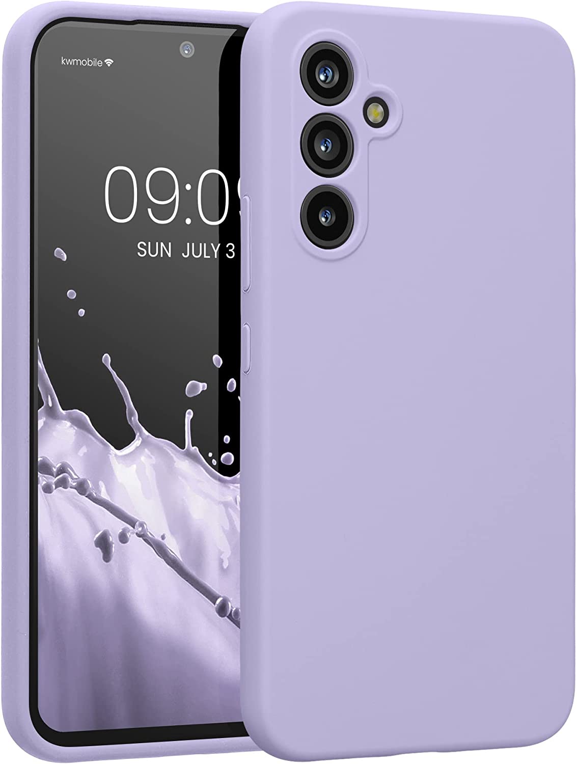 KW Samsung Galaxy A54 5G Θήκη Σιλικόνης Rubberized TPU - Lavender - 60795.108