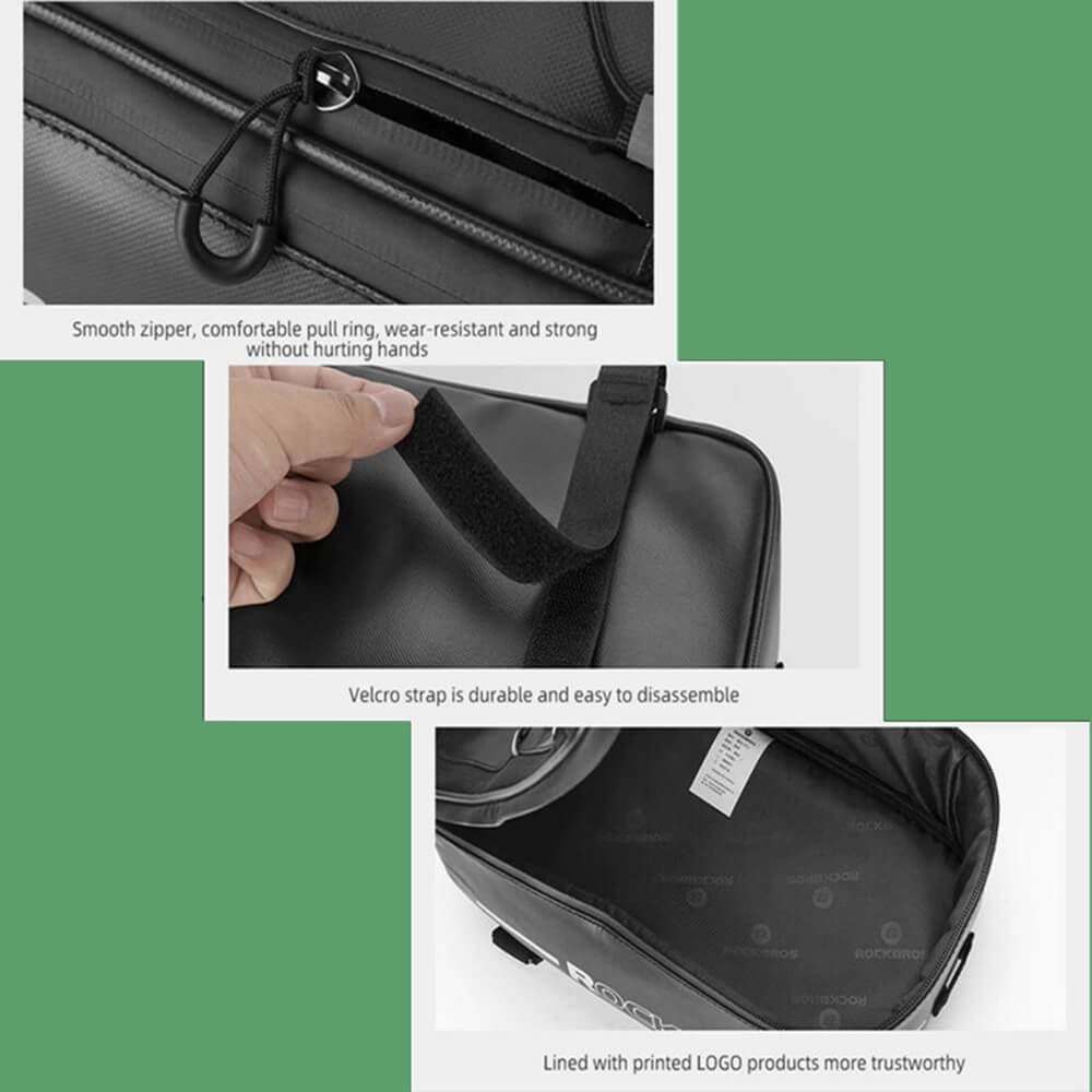 RockBros Bicycle Trunk Storage Bag - Τσάντα Αποθήκευσης για Σχάρα Ποδηλάτων 4L - Black - 30141700001