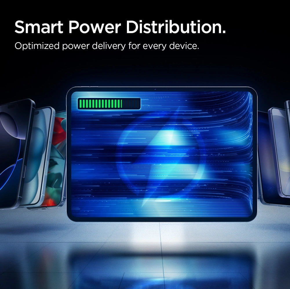 Spigen Essentail EA2210 PowerBank 10000mAh 22.5W με 1 Θύρα Type-C και 1 Θύρα USB και Καλώδιο Type-C to Type-C - Black