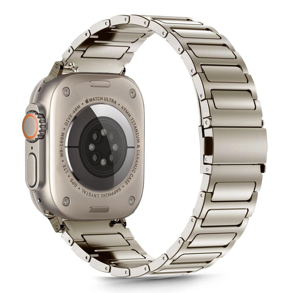 Tech-Protect Λουράκι Apple Watch 8/9/10/11 - SE (1/2/3) - Ultra (1/2/3) – 44/45/46/49mm Stainless Classic από Ανοξείδωτο Ατσάλι - Titanium