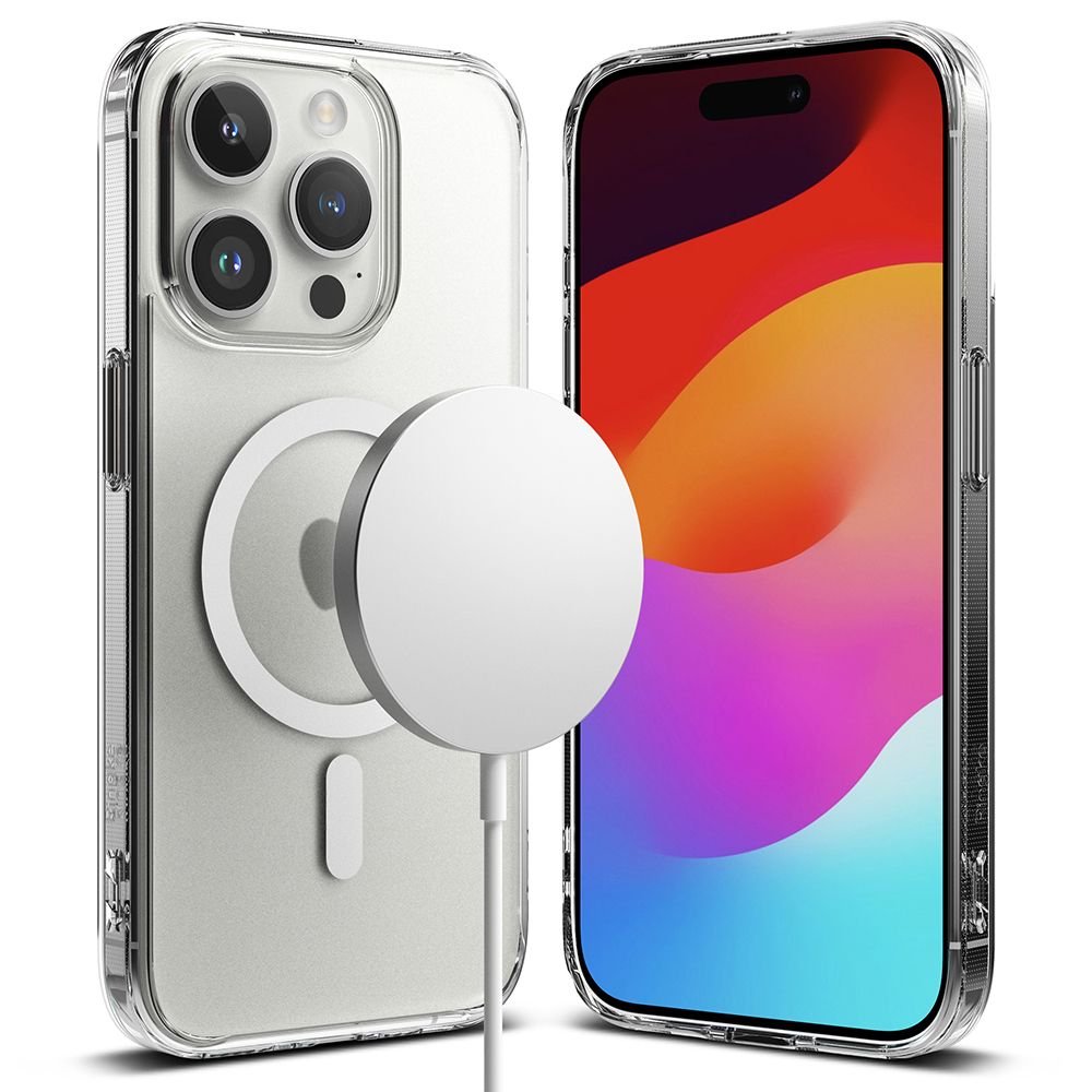 Ringke iPhone 15 Pro Max Fusion Σκληρή Θήκη με Πλαίσιο Σιλικόνης και MagSafe - Matte Clear