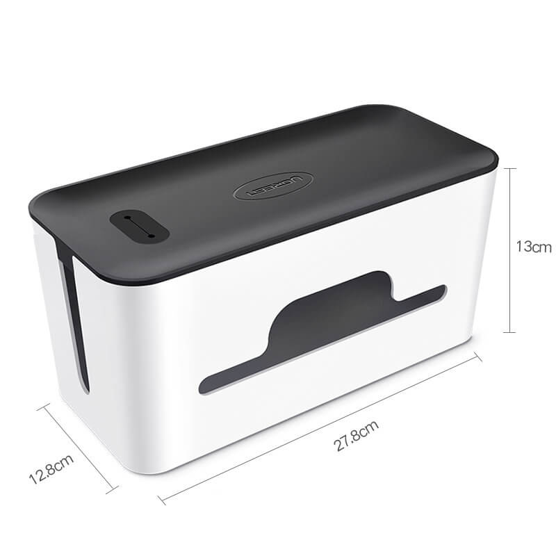 Ugreen LP110 Κουτί Οργάνωσης Καλωδίων με Καπάκι - Black / White