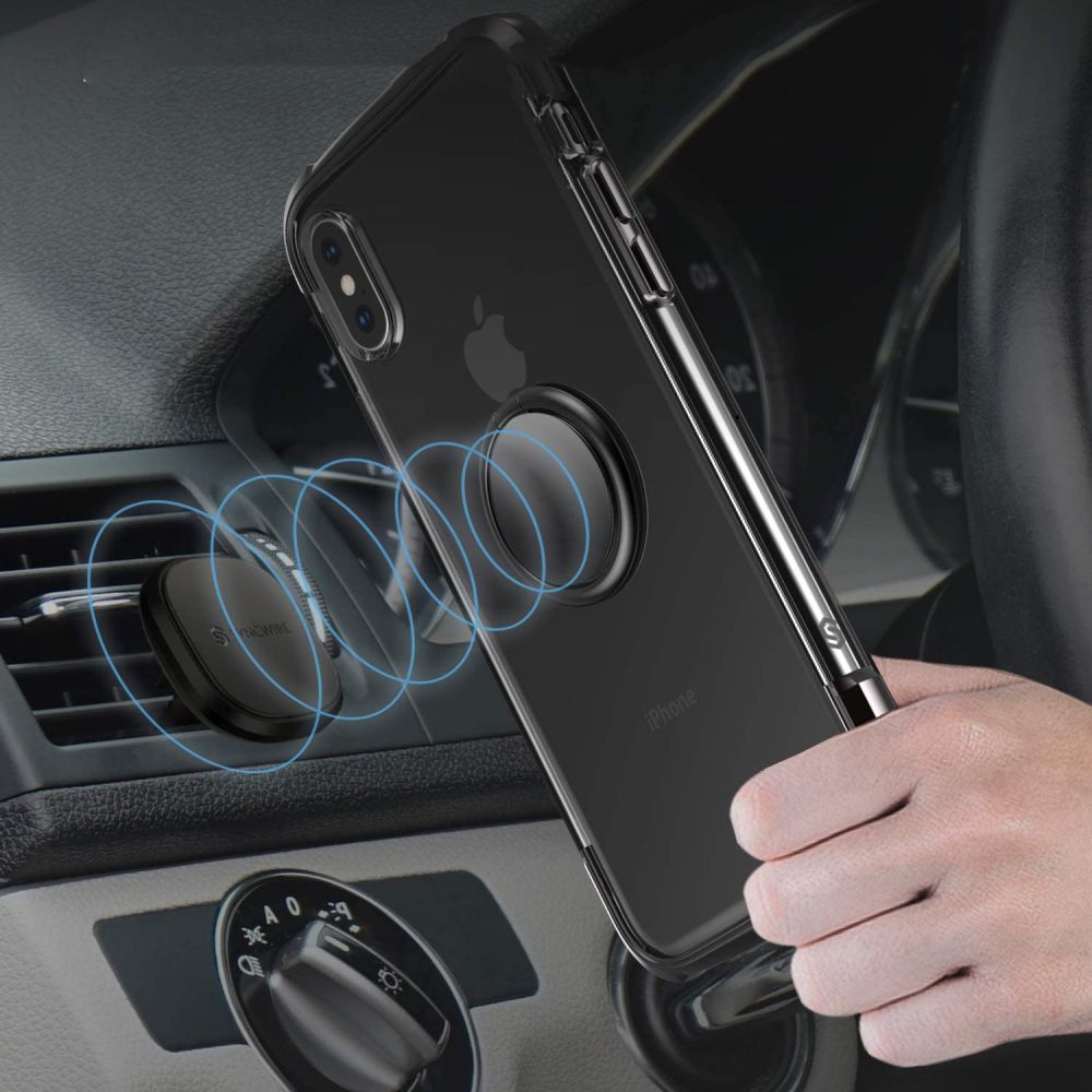 Tech - Protect Ring Holder Δαχτυλίδι Συγκράτησης Κινητού - Black