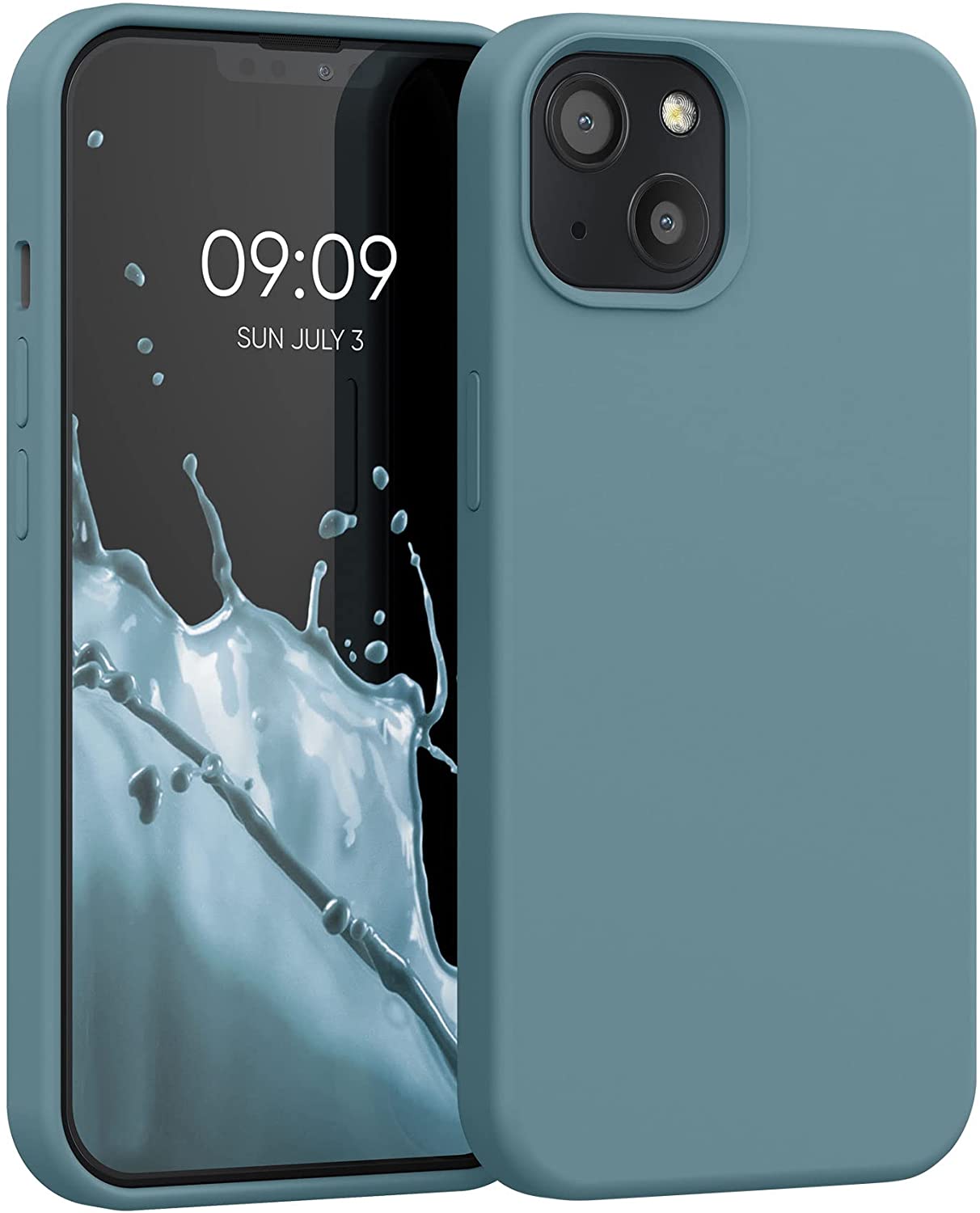 KW iPhone 13 Θήκη Σιλικόνης Rubberized TPU - Arctic Blue - 55878.207