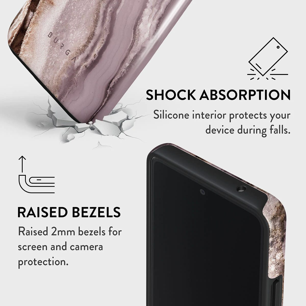 Burga Samsung Galaxy A33 5G Fashion Tough Σκληρή Θήκη - Golden Taupe