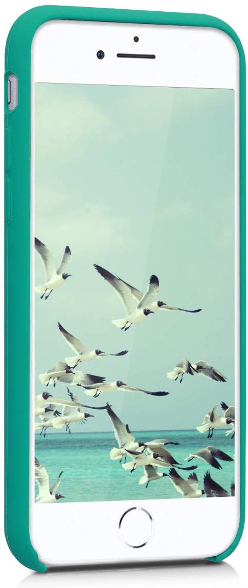 KW iPhone SE 2022 / SE 2020 / 7 / 8 Θήκη Σιλικόνης Rubber TPU - Turquoise - 40225.37