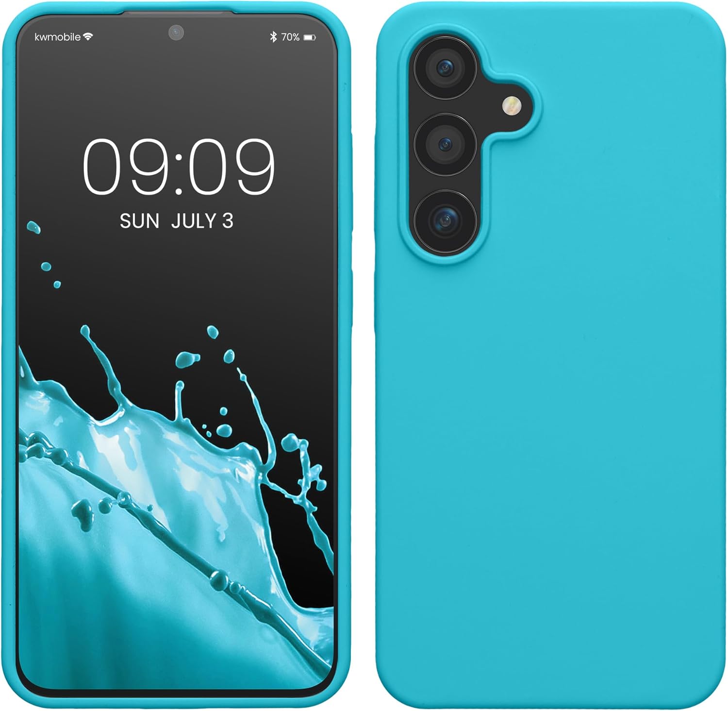 KW Samsung Galaxy S24 Θήκη Σιλικόνης Rubberized TPU - Cool Glacier