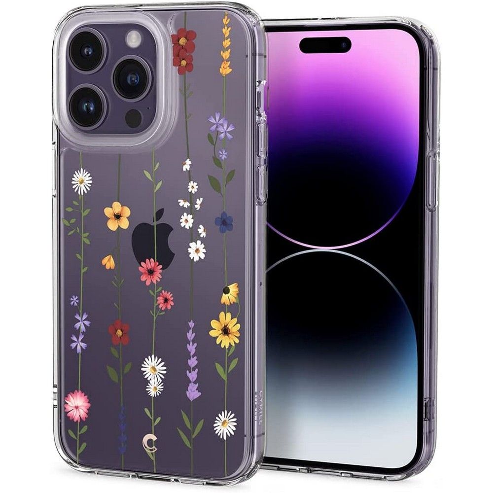 Spigen Cyrill iPhone 14 Pro Cecile Σκληρή Θήκη με Πλαίσιο Σιλικόνης - Flower Garden