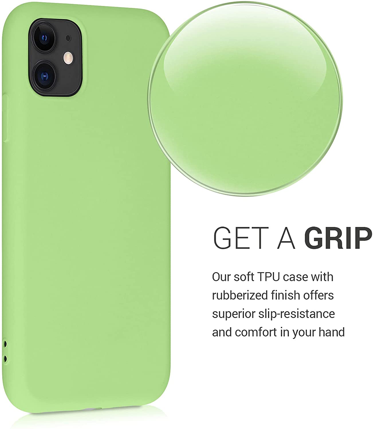 KW iPhone 11 Θήκη Σιλικόνης Rubberized TPU - Tomatillo - 50791.214