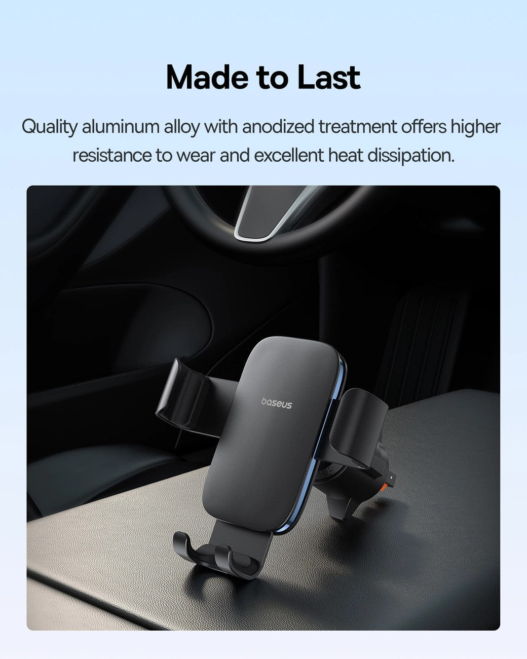 Baseus Metal Age 3 Gravity Car Air Vent Mobile Holder - Universal Βάση Αυτοκινήτου Αεραγωγού - Black - BS-CM028