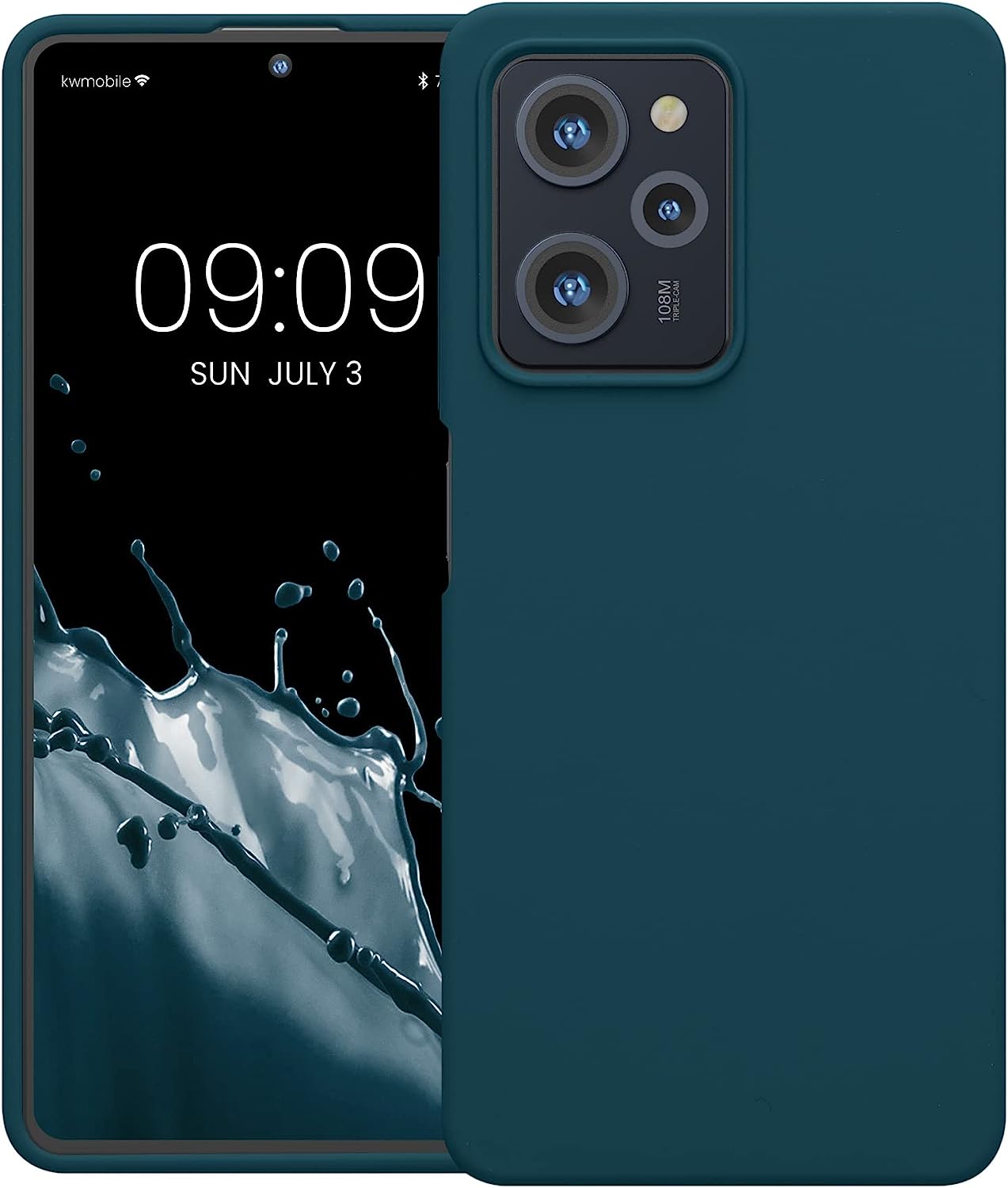 KW Xiaomi Poco X5 Pro 5G Θήκη Σιλικόνης Rubberized TPU - Matte Petrol - 60898.57
