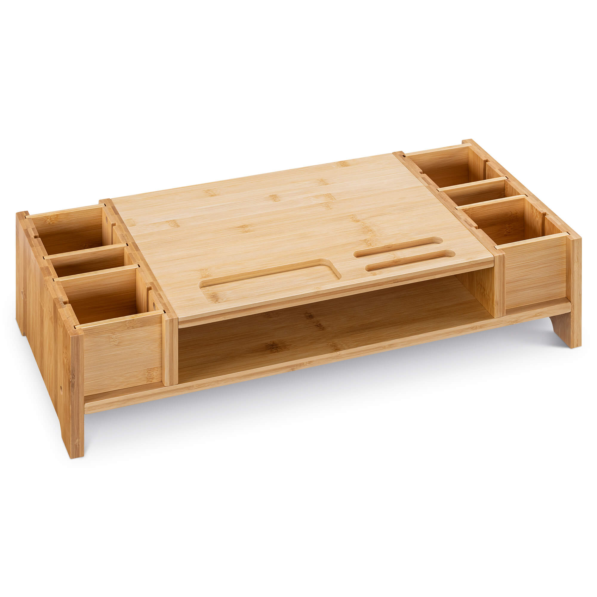 Navaris Βάση Στήριξης Οθόνης από Μπαμπού - Light Brown - 54160.24